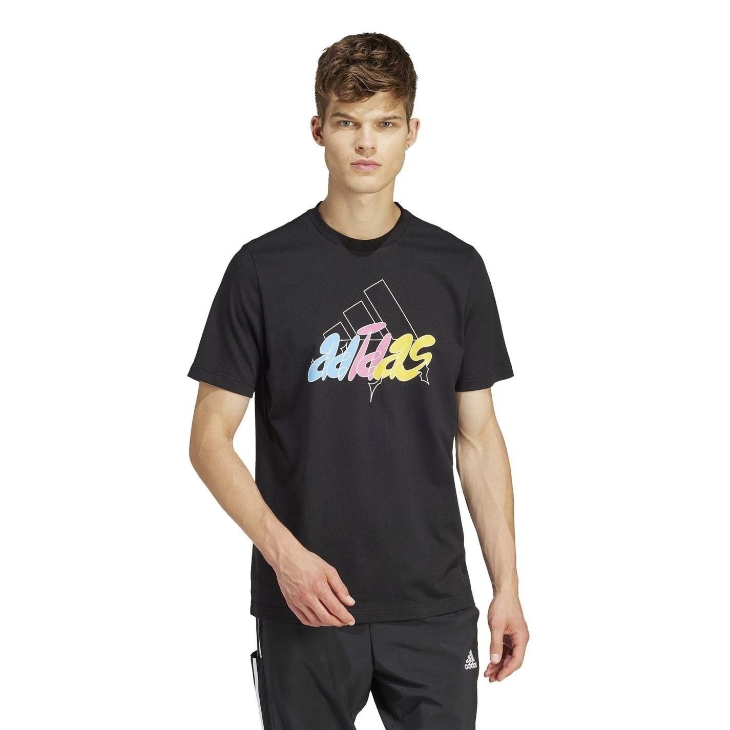 adidas Mens Essentials Single Jersey Logo T-Shirt