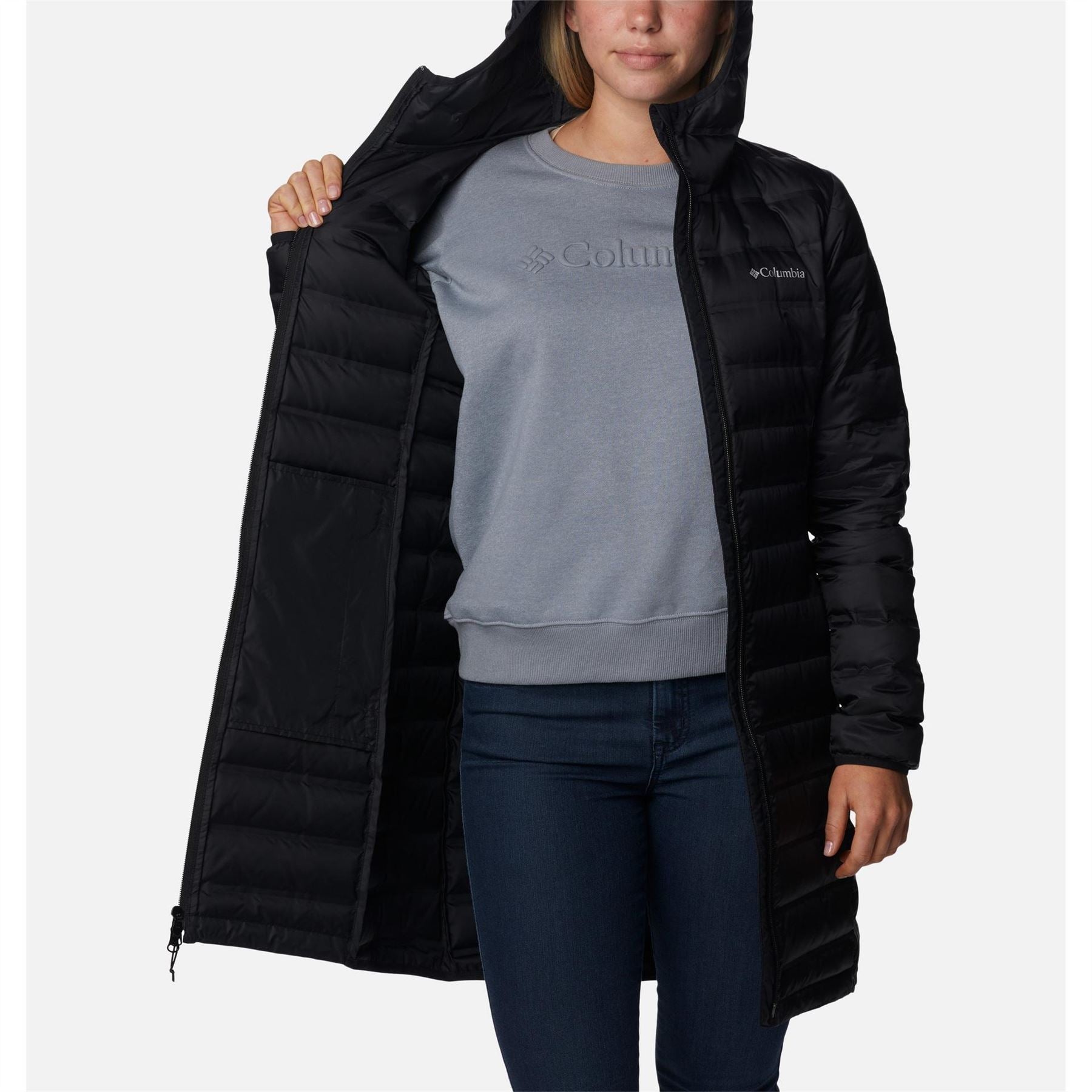 Columbia Womens Lake 22 Long Down Jacket