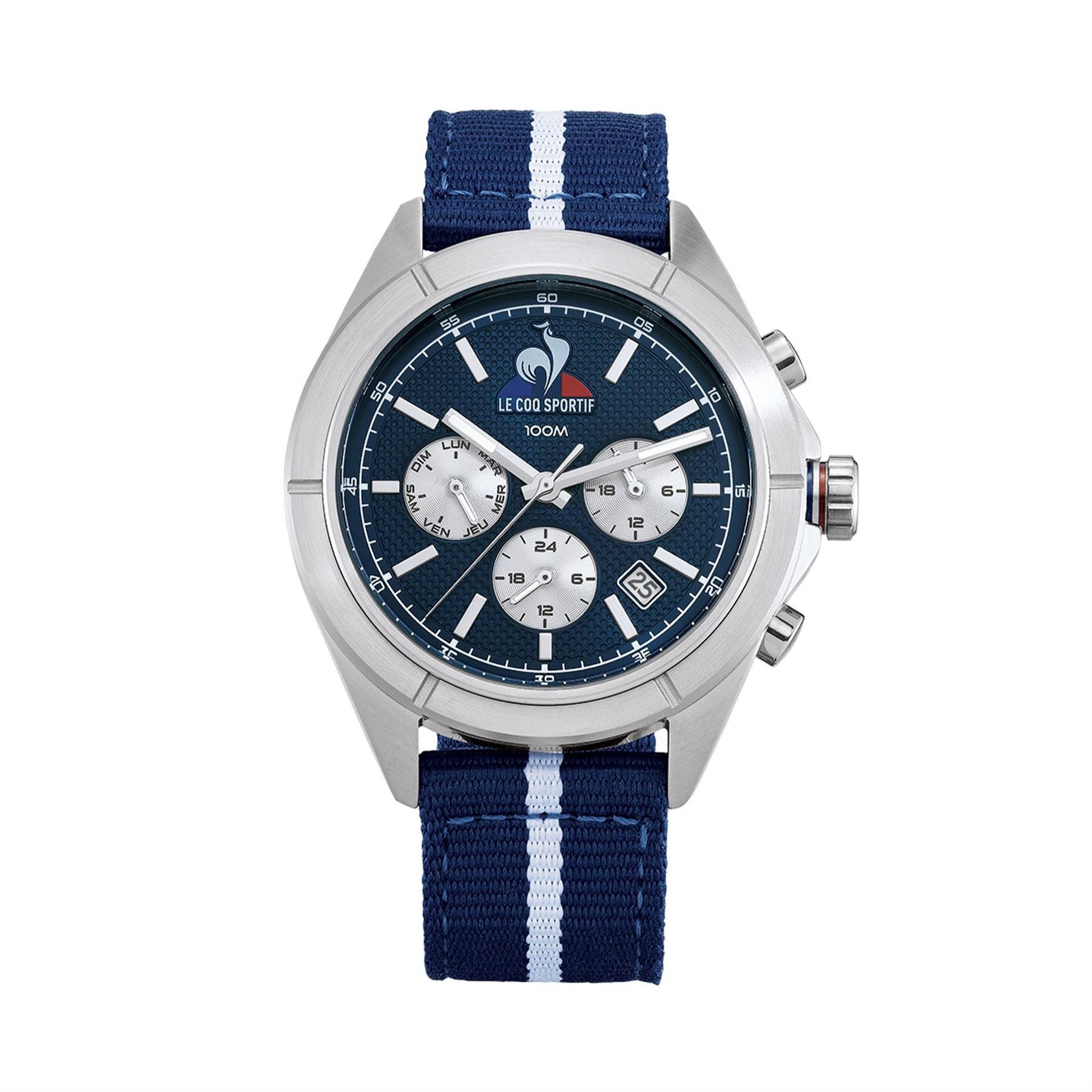 Le Coq Sportif Blue Nylon Digital Watch