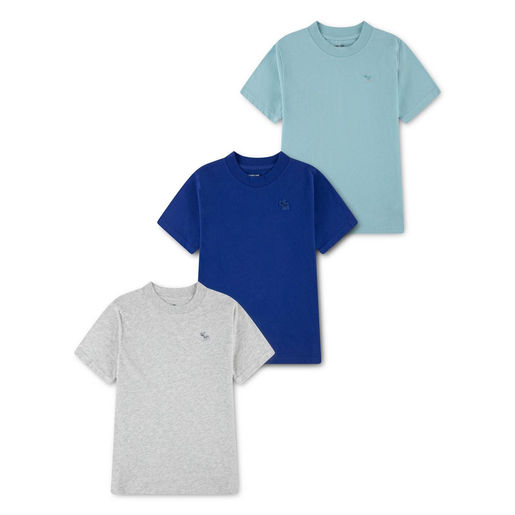 Abercrombie and Fitch And F 3pk T-Shirts Jn62