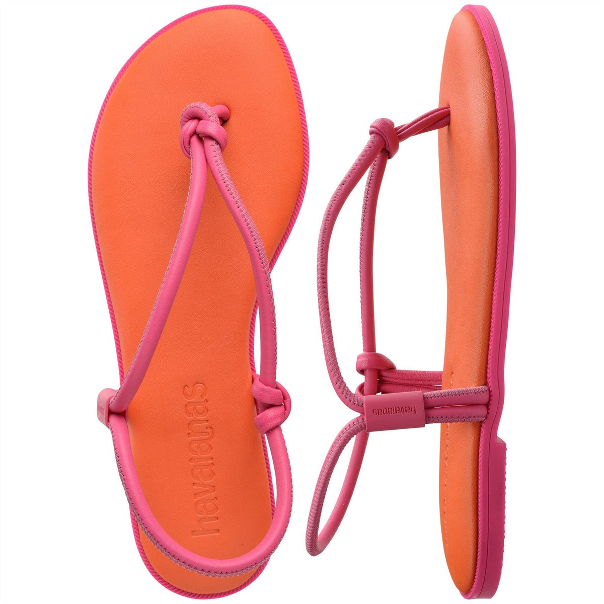 Havaianas Una Solid Patterned Toe Post Flat Sandals
