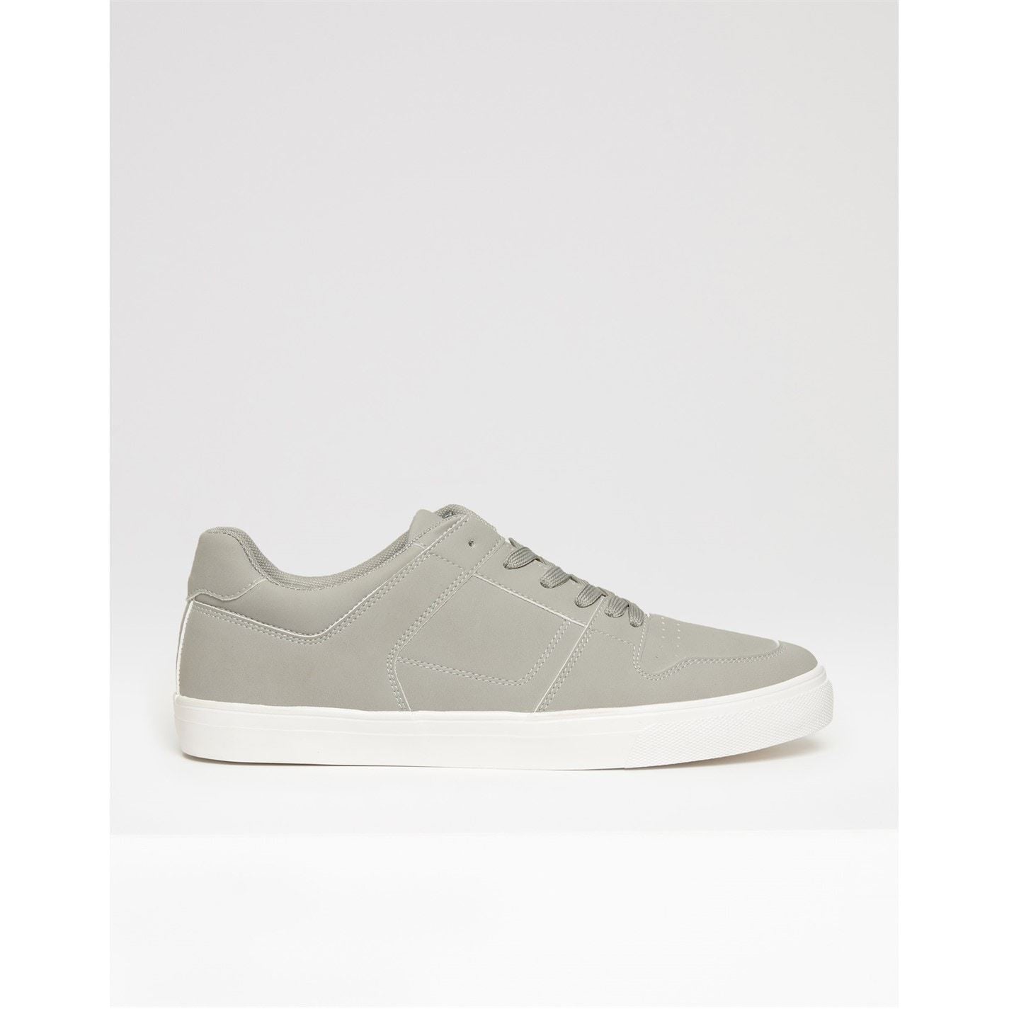 Threadbare Austin Stitch Detailed Court Trainers