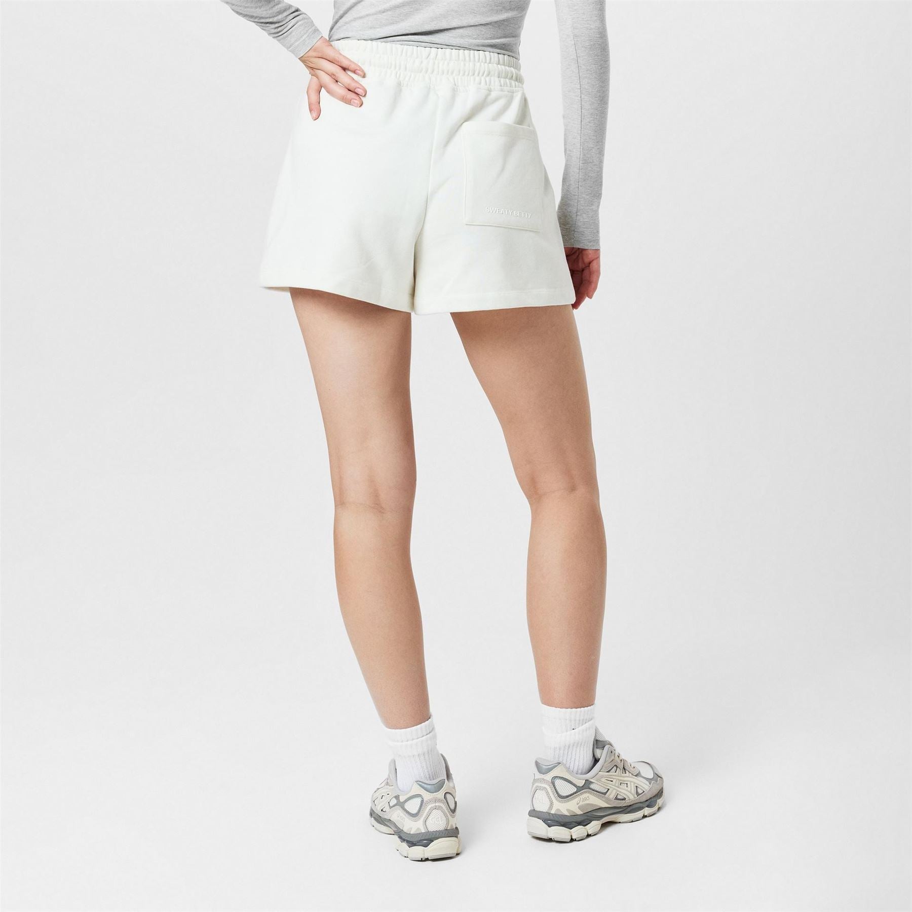 Sweaty Betty Solid Bermuda Sweat Shorts with Elasticated Waistband