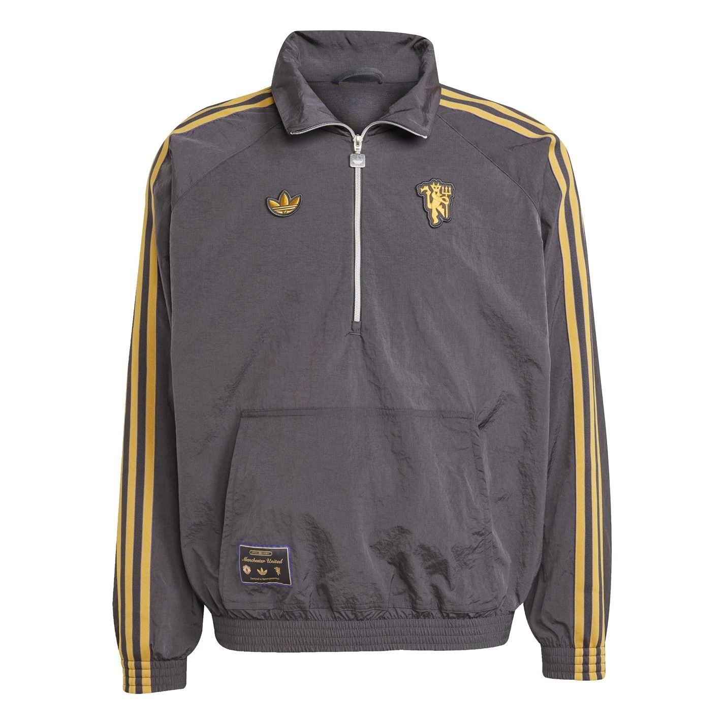 adidas Mens Manchester United Half Zip Jacket