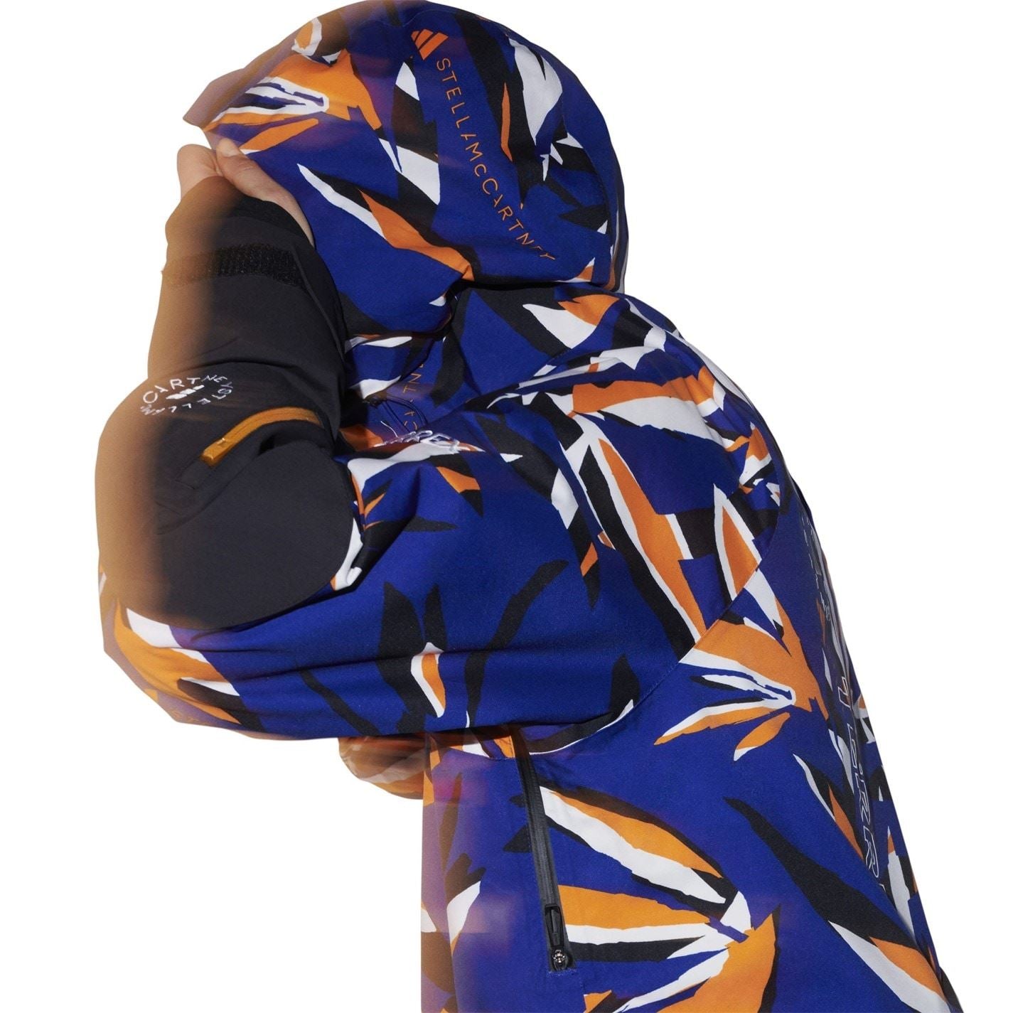 adidas Abstract Patterned Hooded Ski Jacket