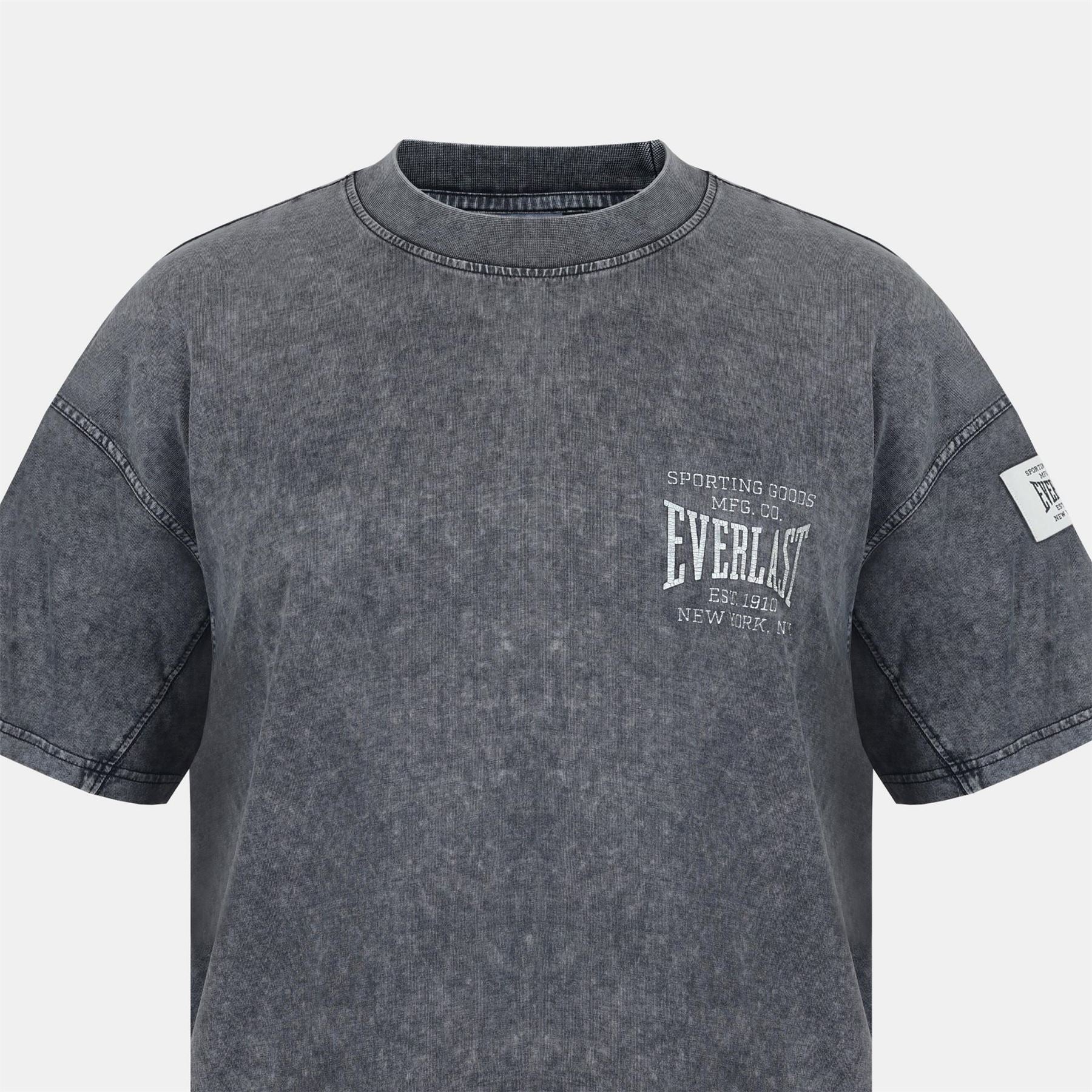 Everlast NYC Rib Crew Neck Short Sleeve Boyfriend T-Shirt