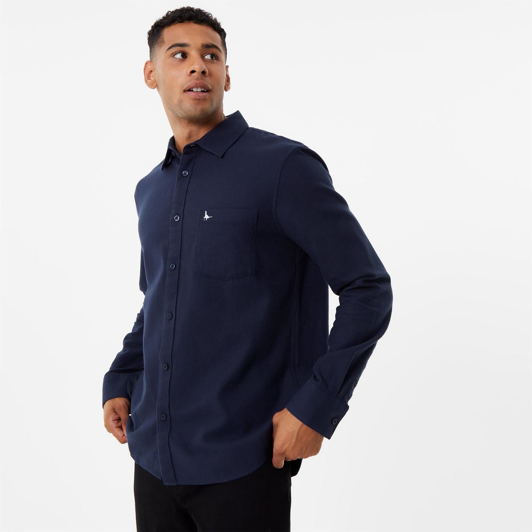 Jack Wills Mens Plain Flannel Shirt