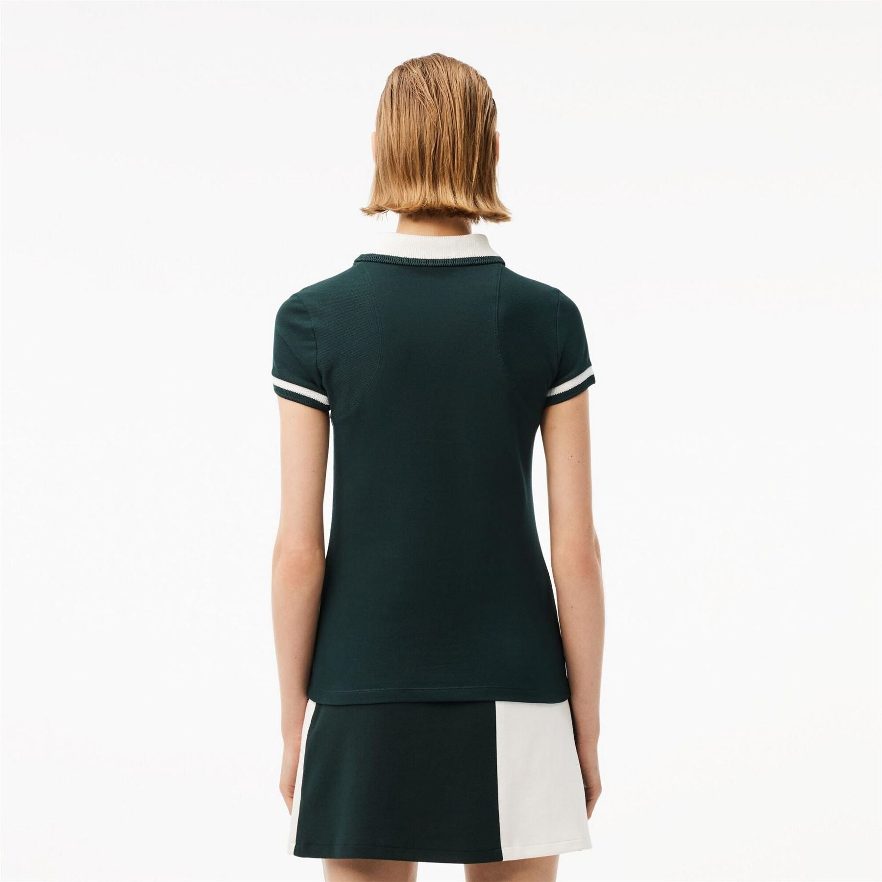 Lacoste Short Sleeved Ribbed Collar Sleeve Polo Shirt