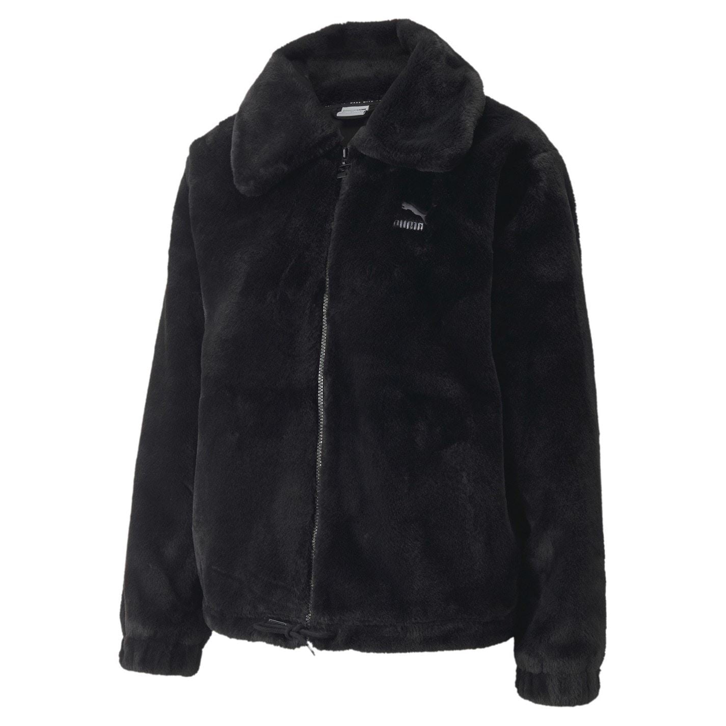 Puma Womens Classic Faux Fur Jacket