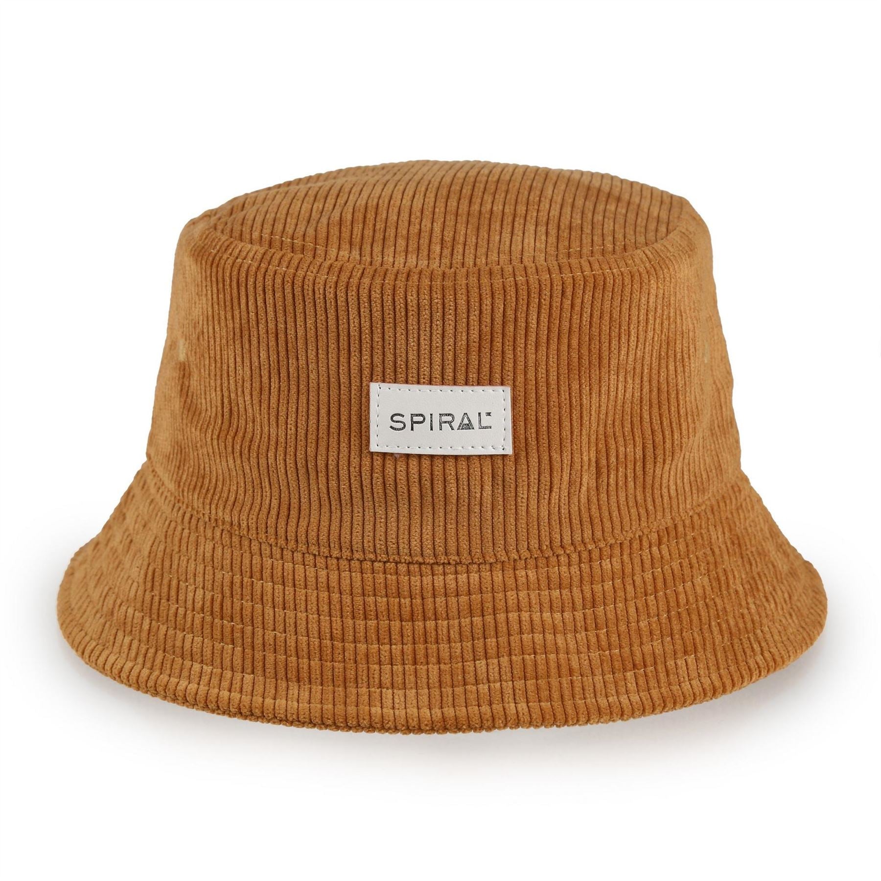 Spiral Box Print All Around Brim Bucket Hat with Logo