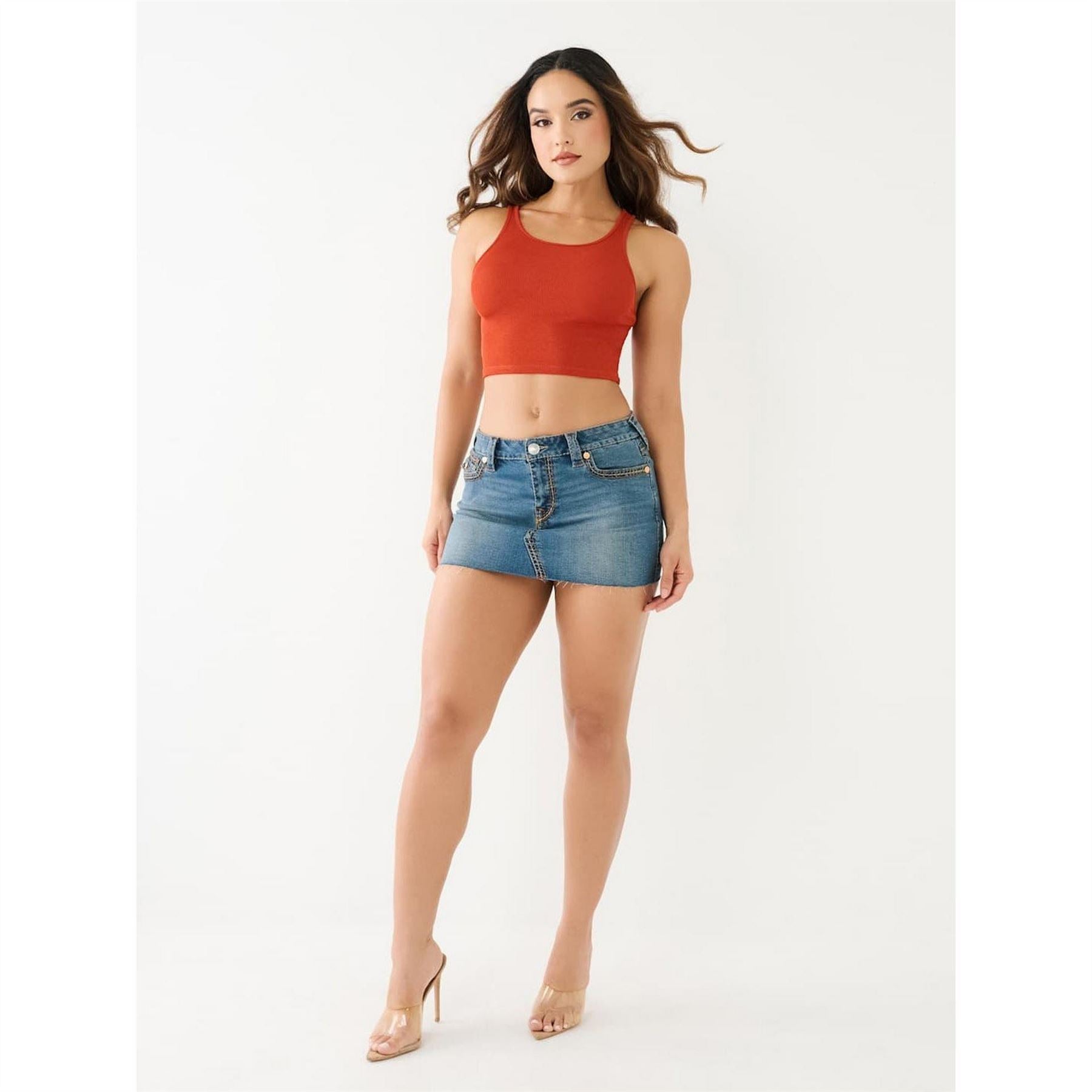 True Religion Sadie Mini Denim Skirt