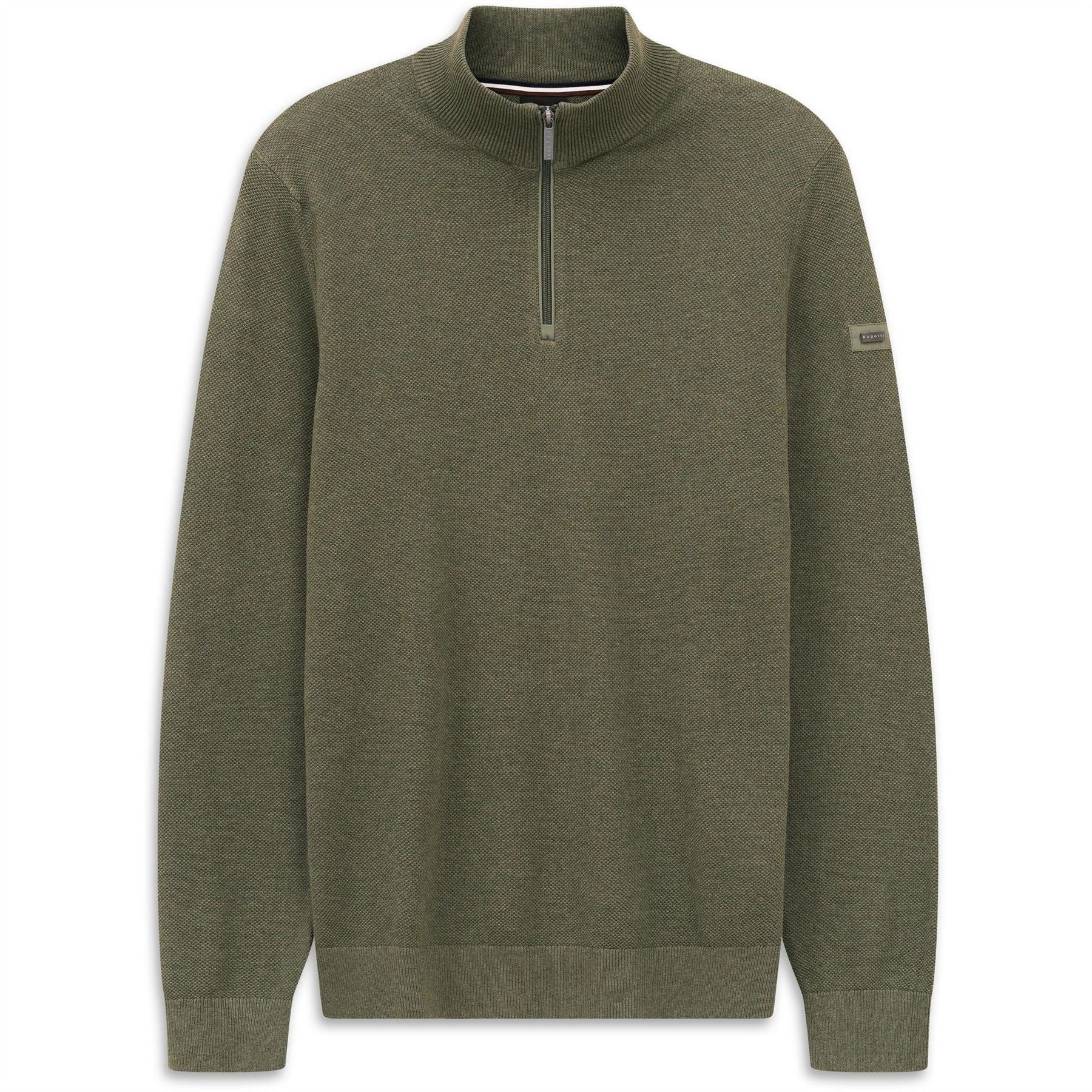 Bugatti Quarter Zip Knitted Top