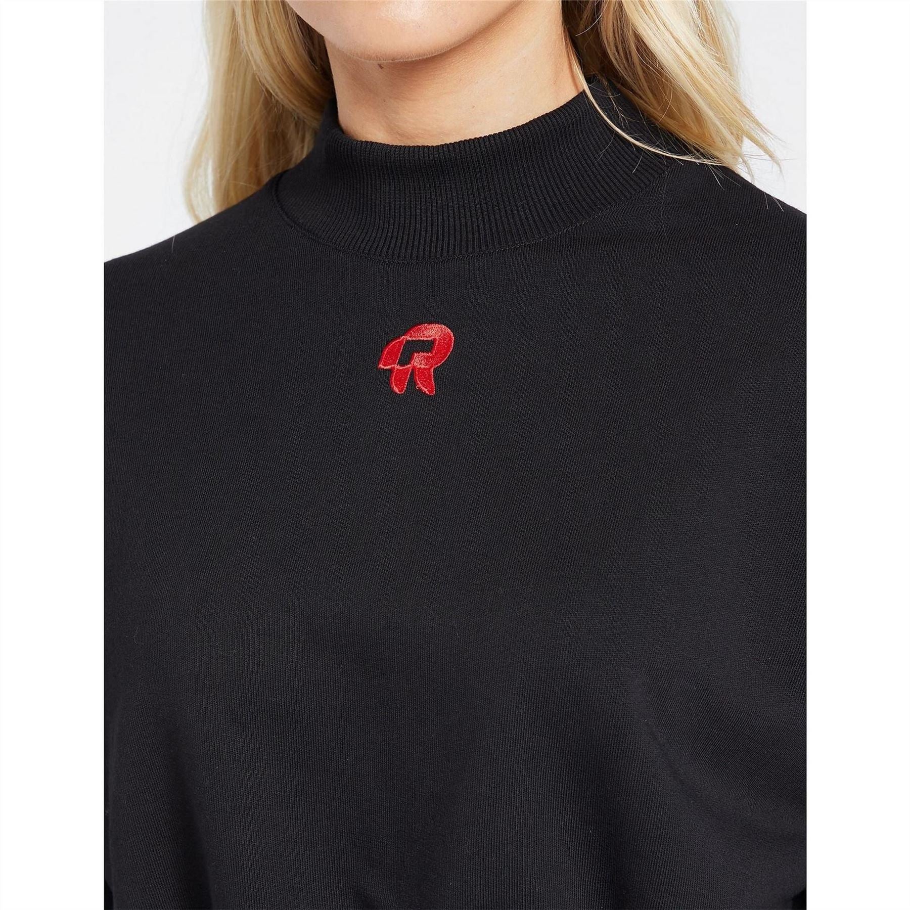 Red Run Cropped Sweatshirt