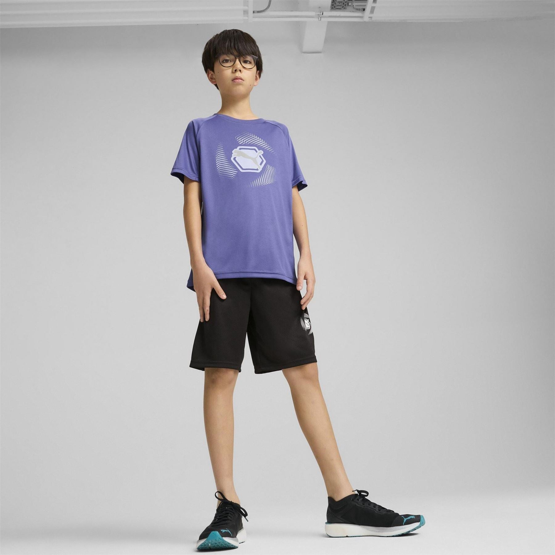 Puma Active Sports Graphic Poly Shorts B Gym Short Unisex Kids