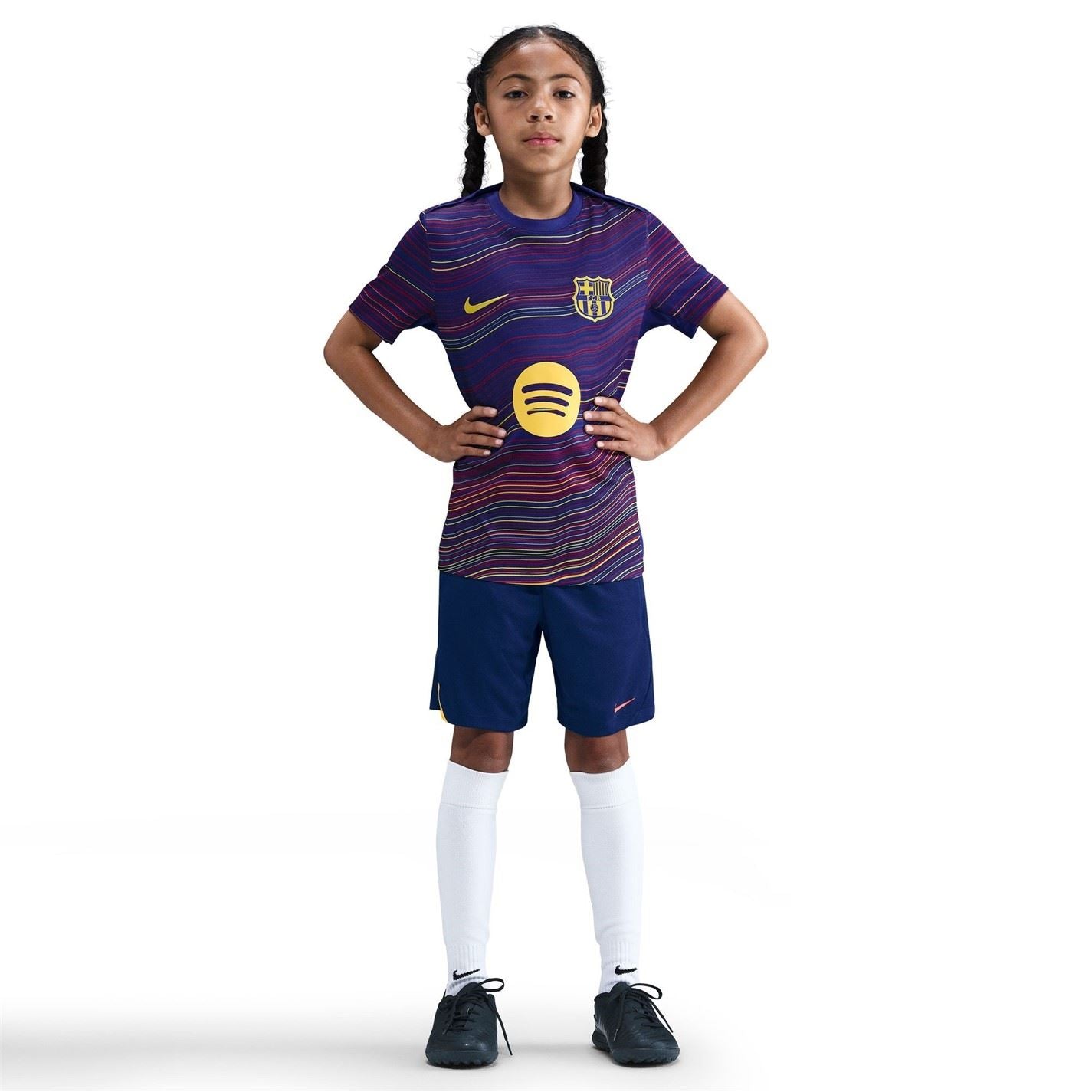 Nike Barcelona Home Pre Match Shirt 2025 2026 Juniors