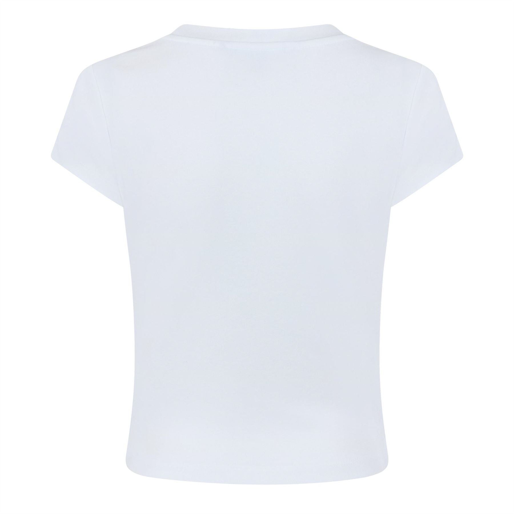 FCUK Cropped Crew Neck Short Sleeve T-Shirt