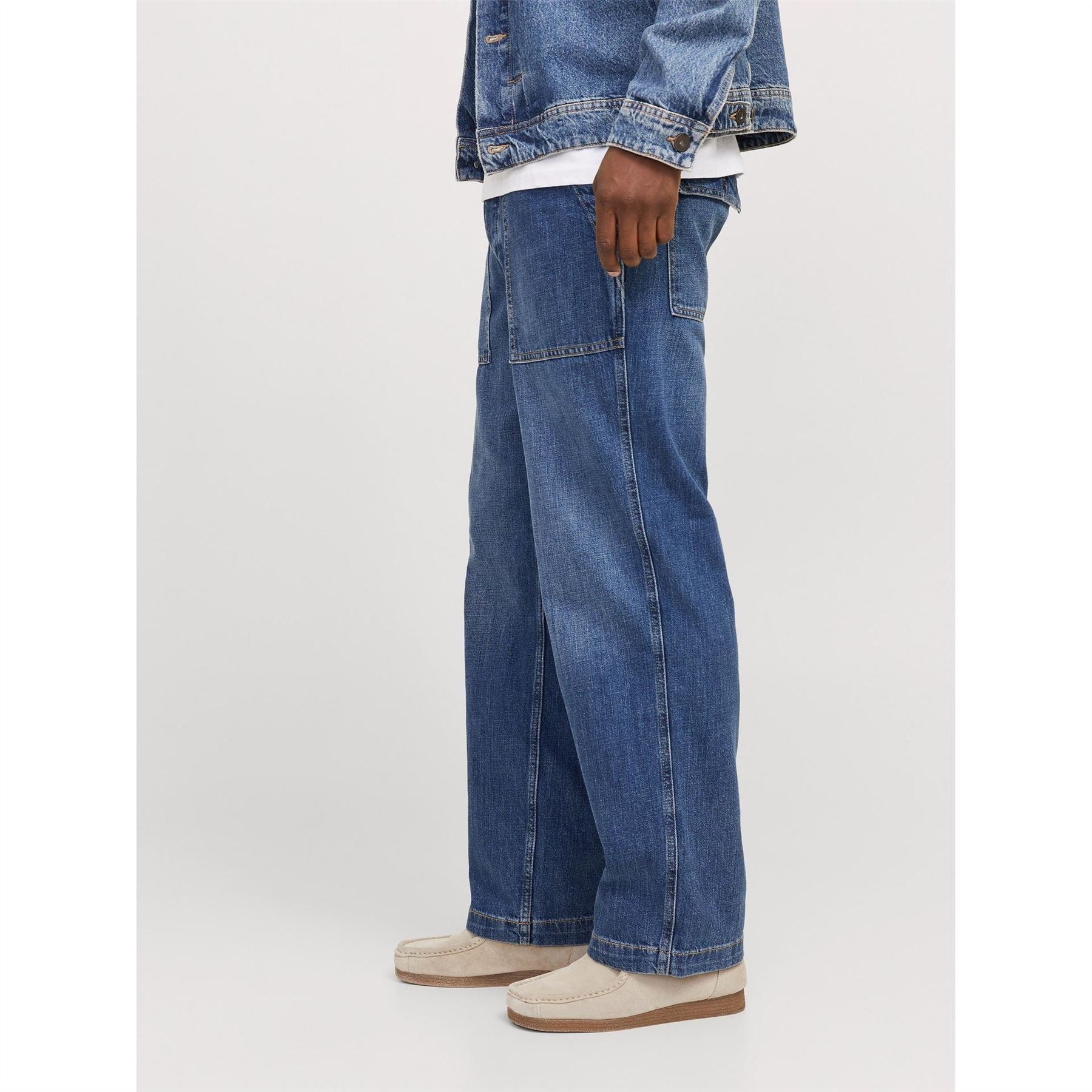 Jack and Jones Wide Leg Relaxed Fit Jeans
