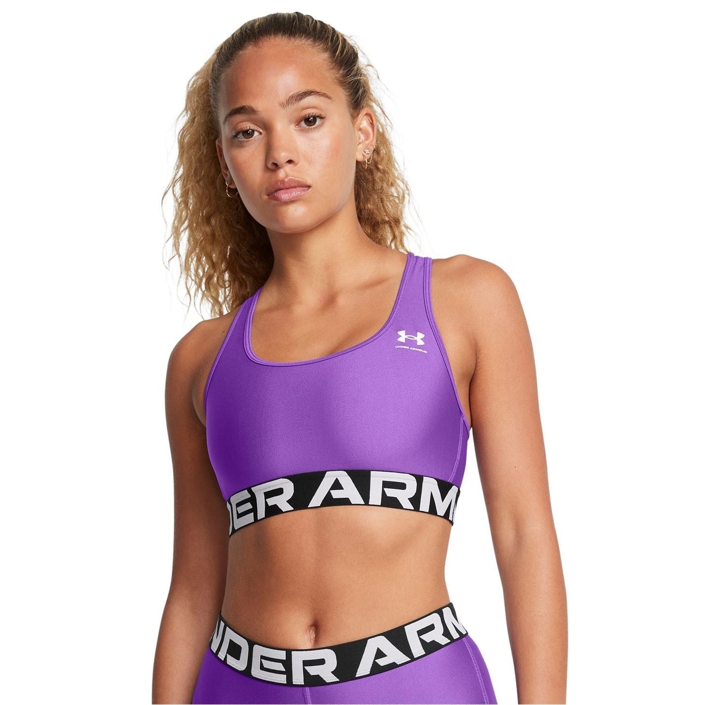 Under Armour Womens Armour Heatgear® Armour Mid Branded Sports Bra