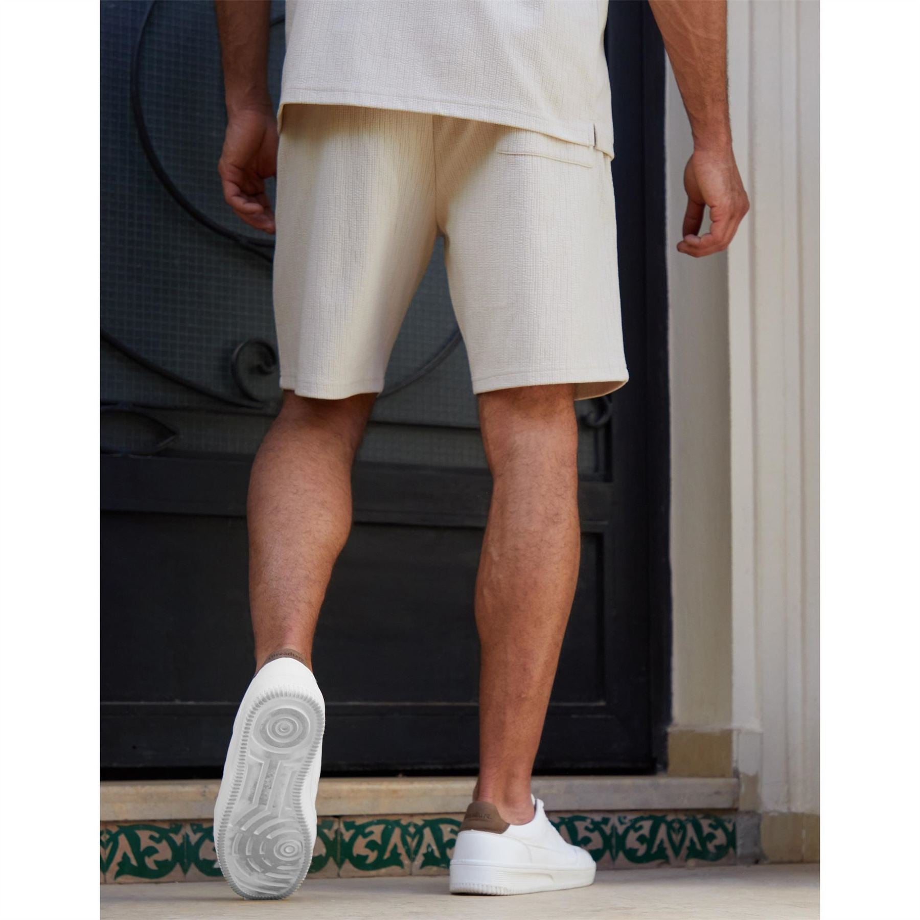 Threadbare Ribbed Bermuda Chino Shorts