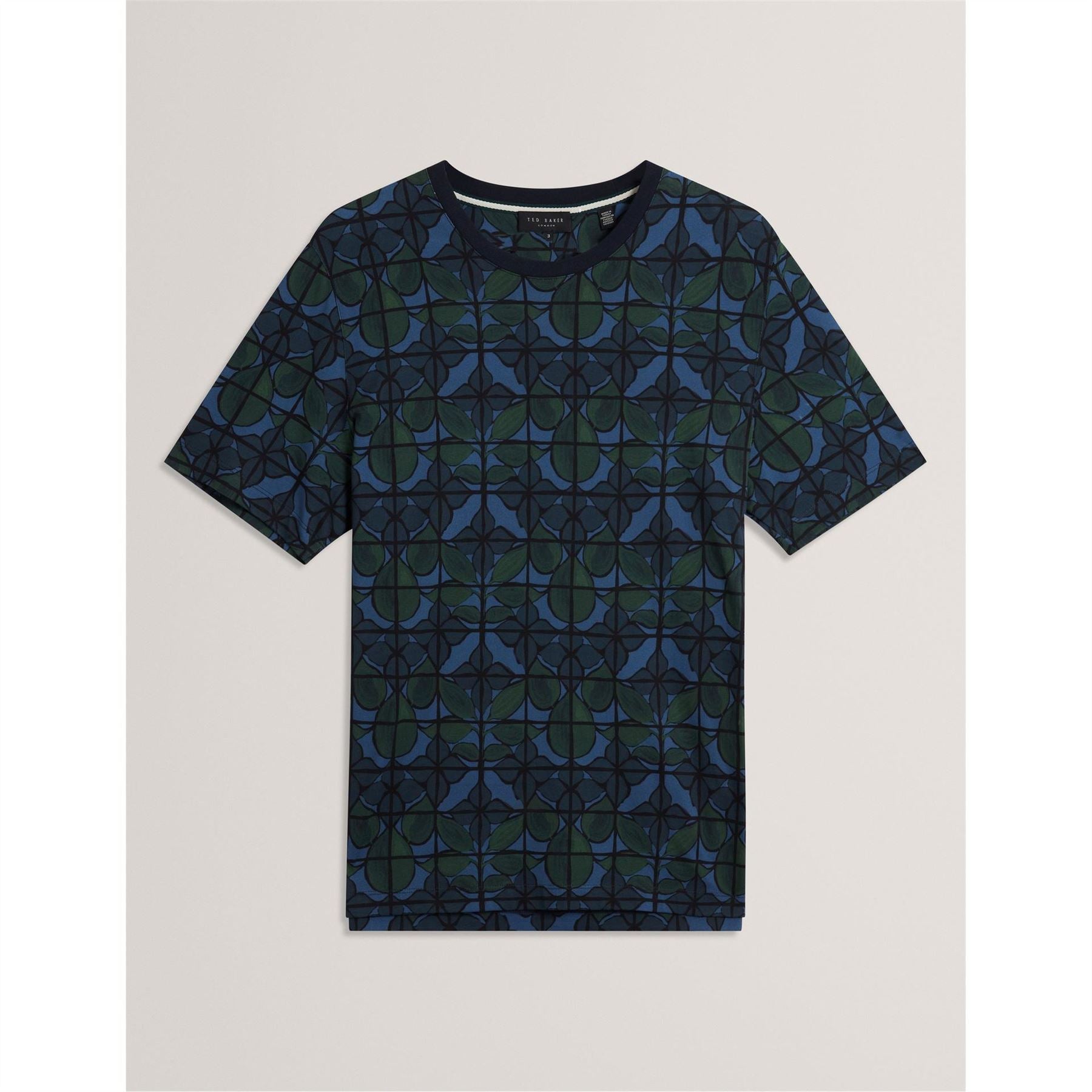 Ted Baker Floral Crew Neck Short Sleeve T-Shirt