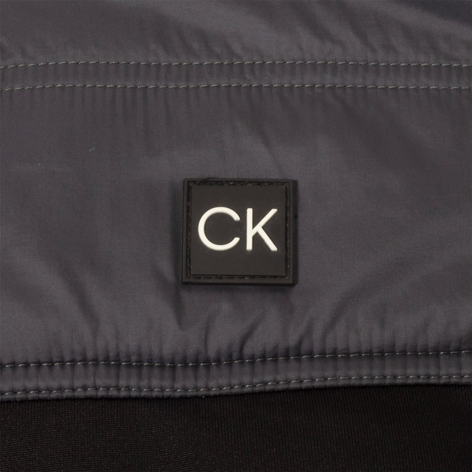 Calvin Klein Golf Solid Patterned Full Zipper Ribbed Cuff Zipped Pocket Jacket