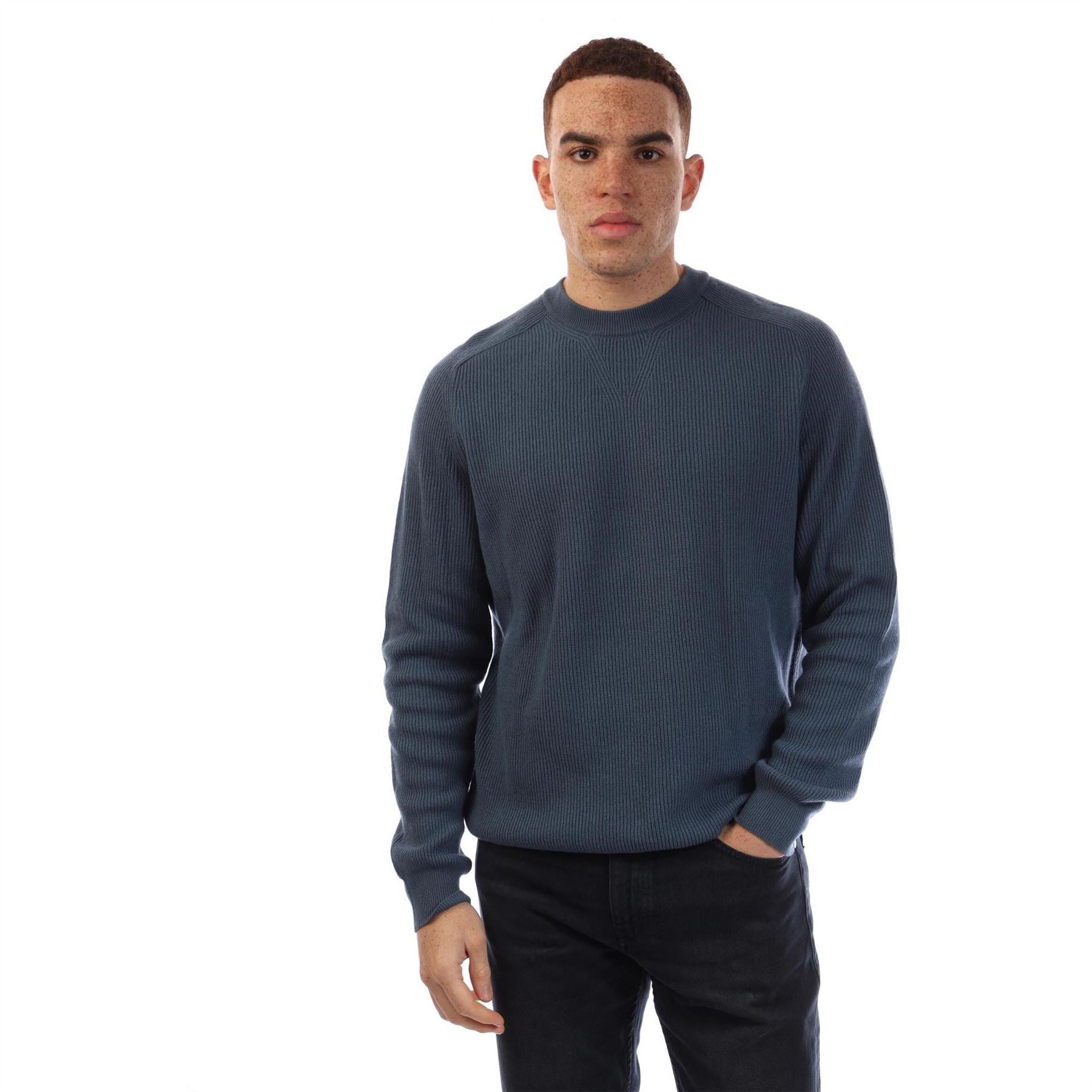 Boss Crew Neck Raglan Sleeve Jersey Sweater