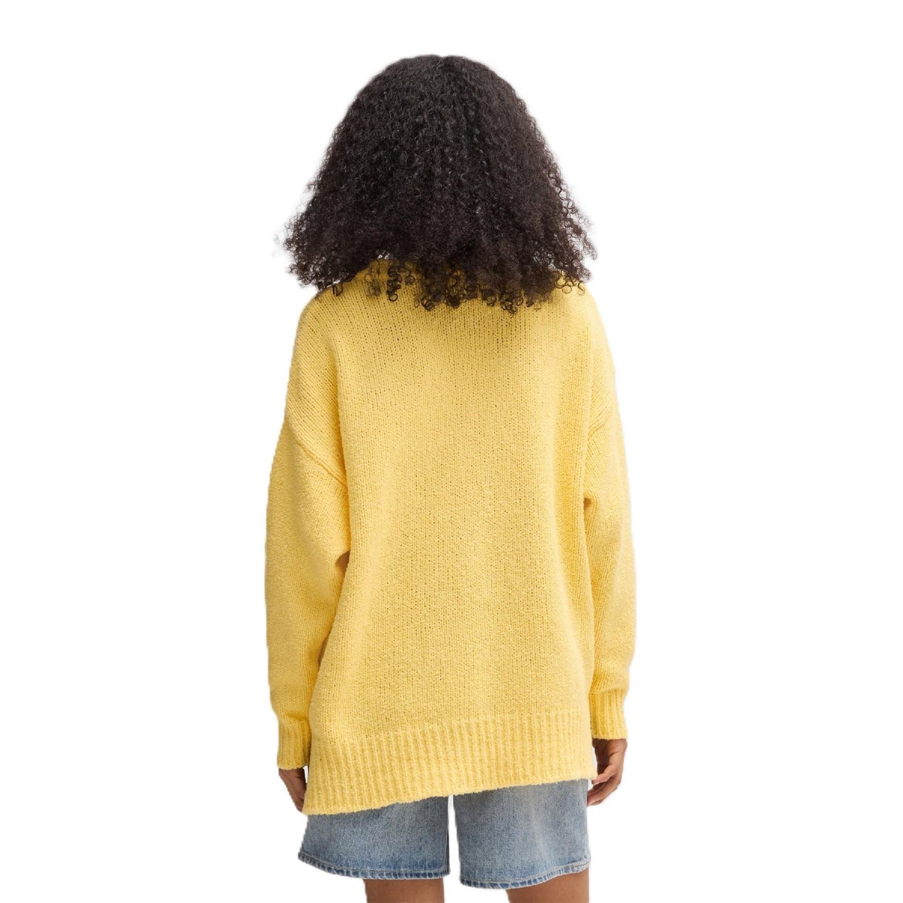 Hugo Lettering Crew Neck Ribbed Collar Long Sleeve Sweatshirt