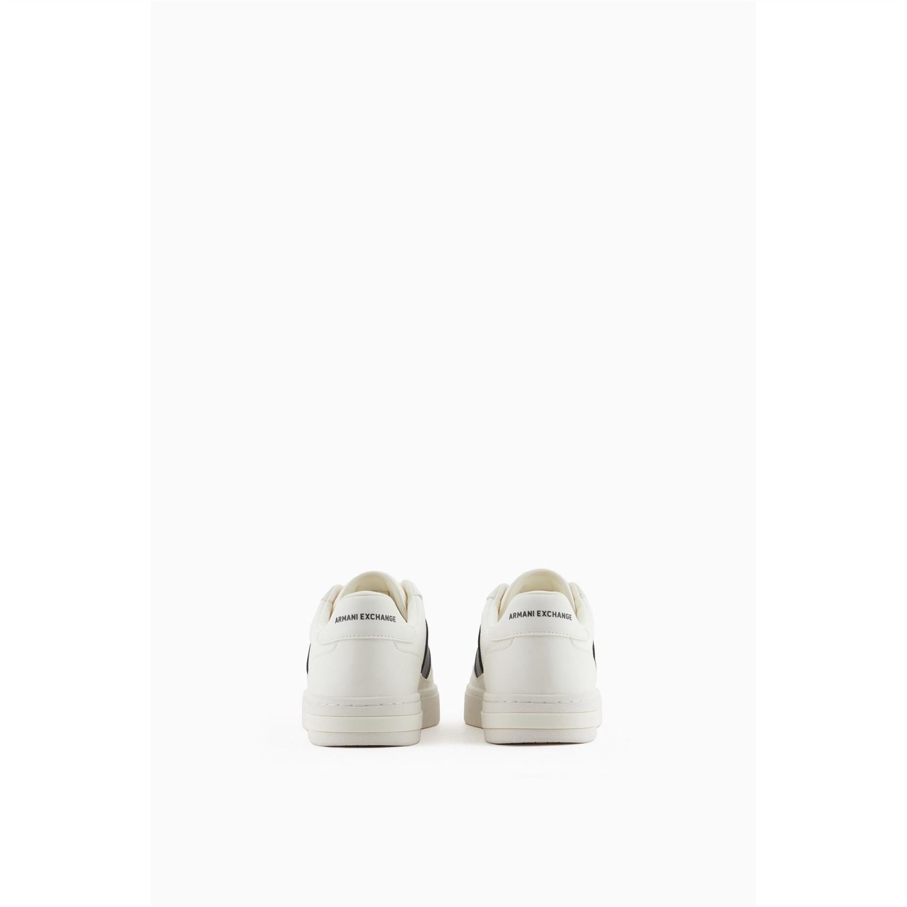 Armani Exchange Low Top Round Toe Flat Heel Sneakers