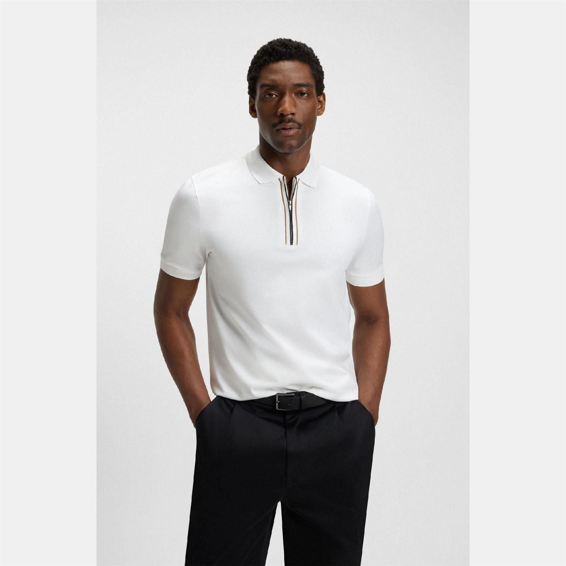 Boss Paras 65 Zip Placket Polo Shirt