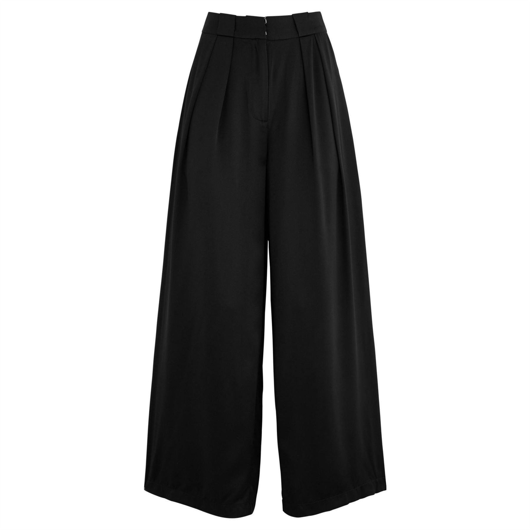 AEXAE Silk Satin Wide Leg Tro