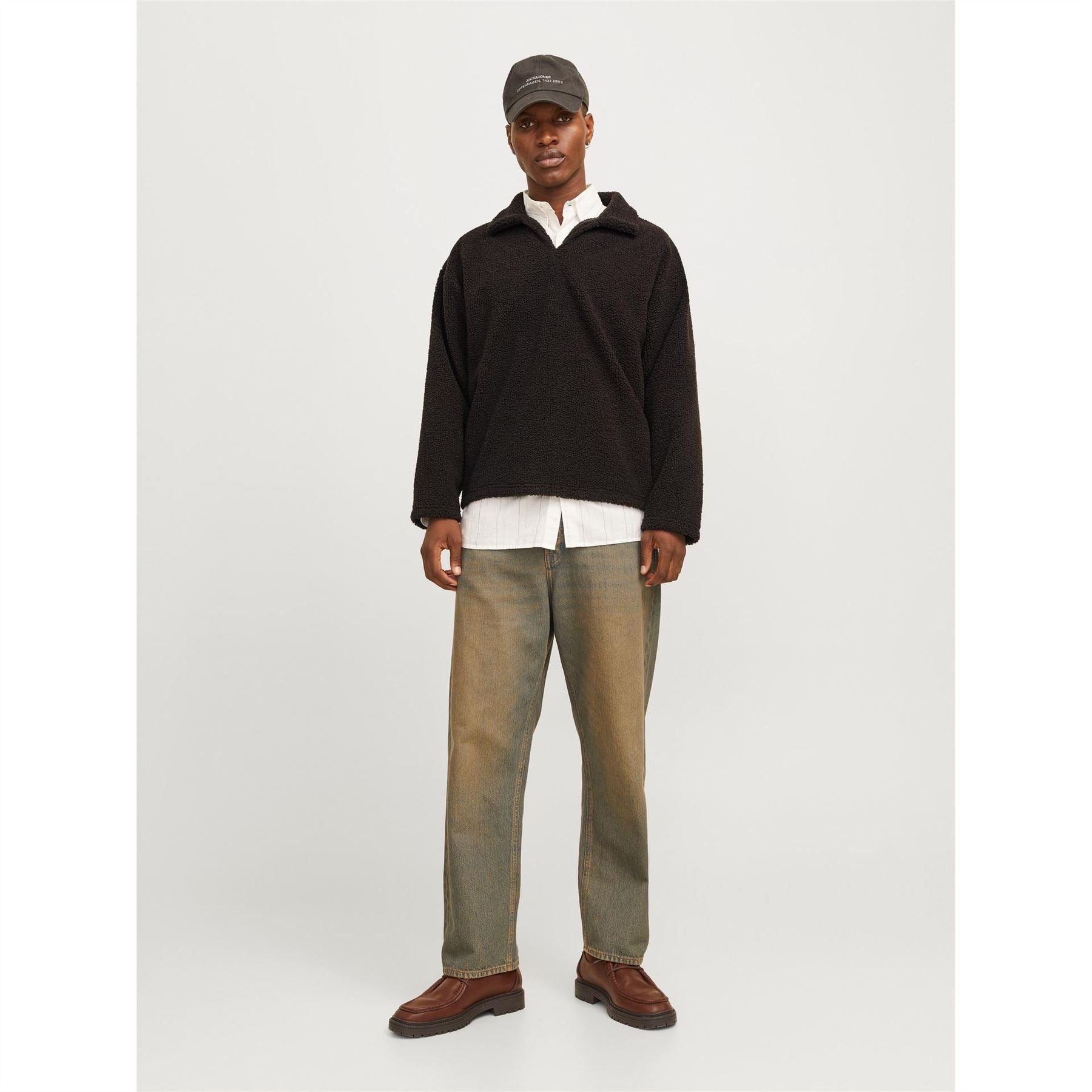 Jack and Jones Teddy Relaxed Fit Long Sleeve Sweater