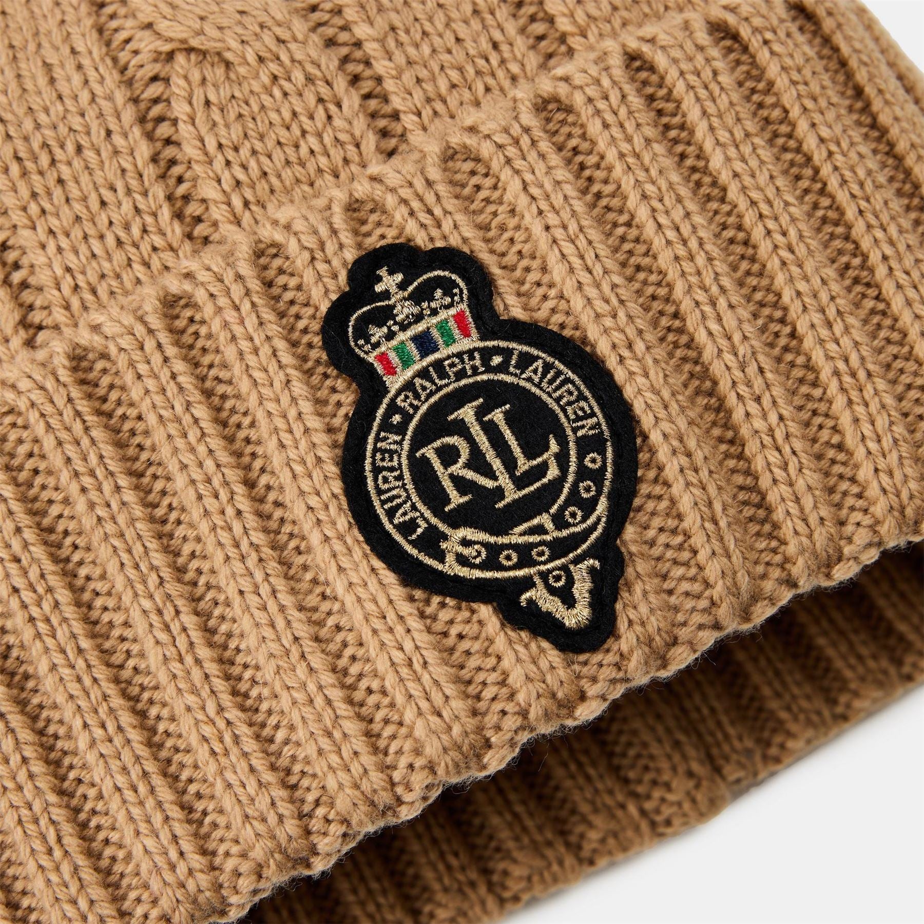 Lauren by Ralph Lauren Pom Cable Knit Beanie