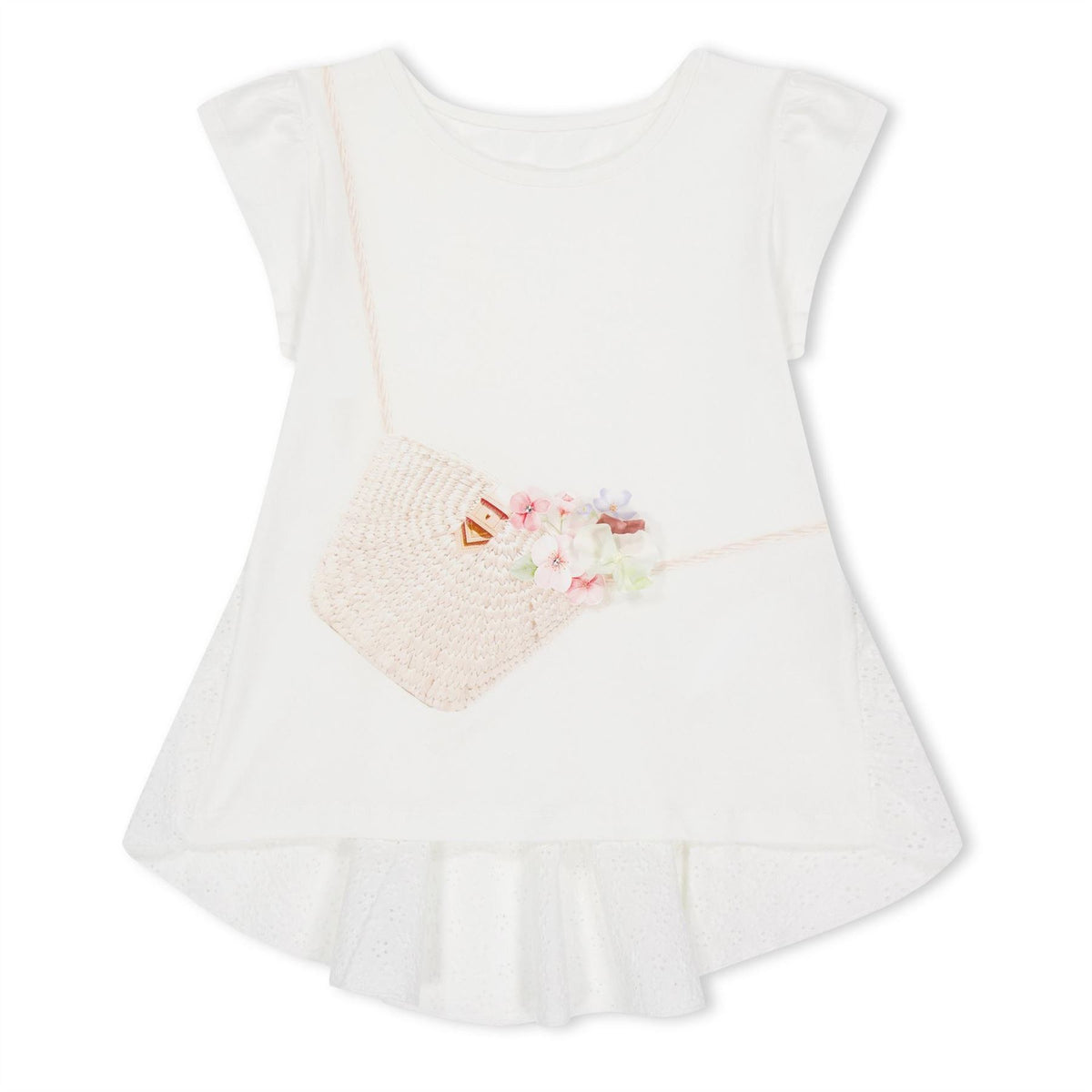 LAPIN HOUSE Crew Neck Cap Sleeve Casual T-Shirt Suit