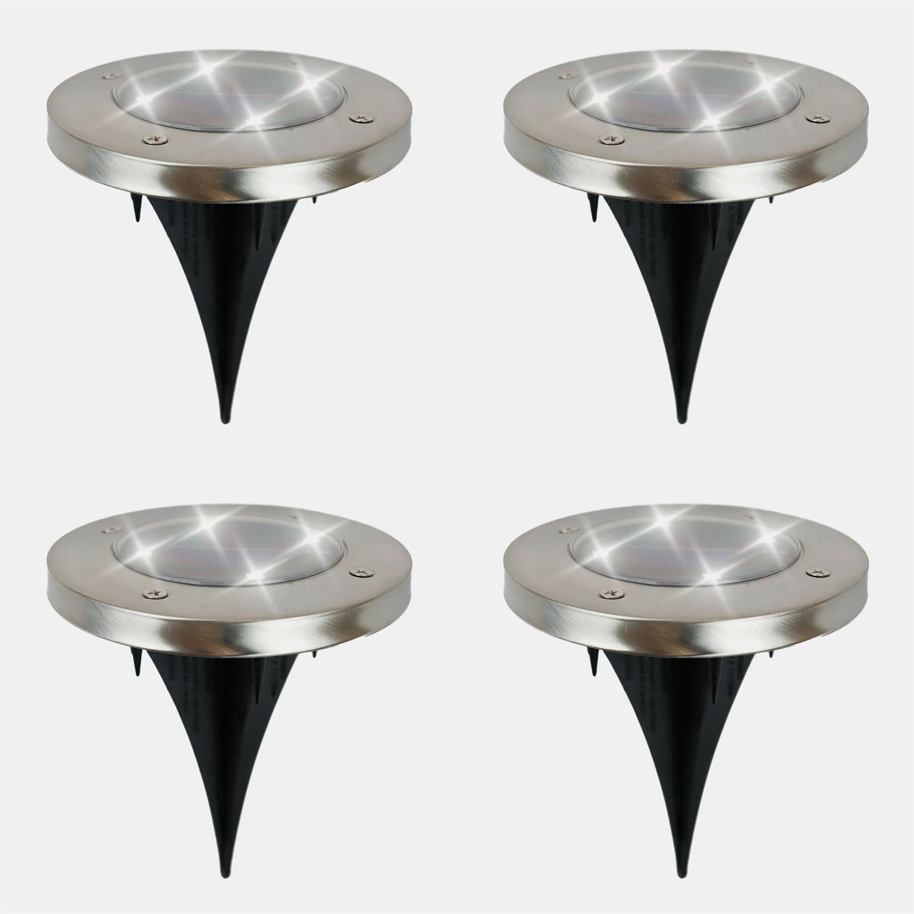 Streetwize Stainless Steel Deck Lights 4 Pack