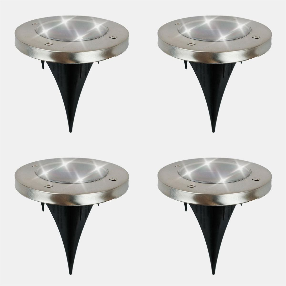 Streetwize Stainless Steel Deck Lights 4 Pack