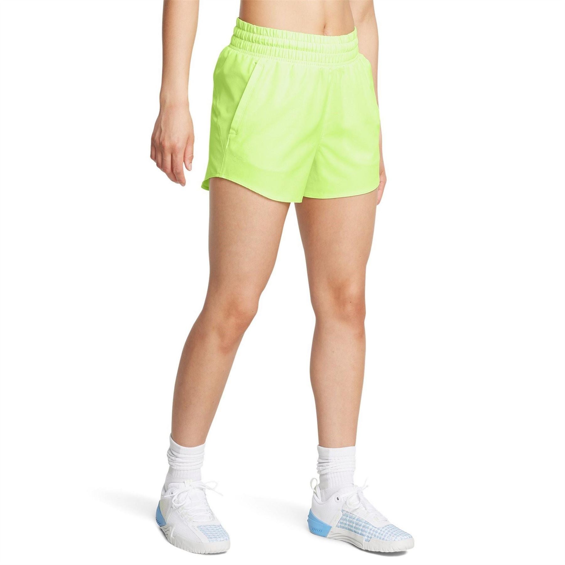 Under Armour Flex Woven Running Shorts with Curved Hem