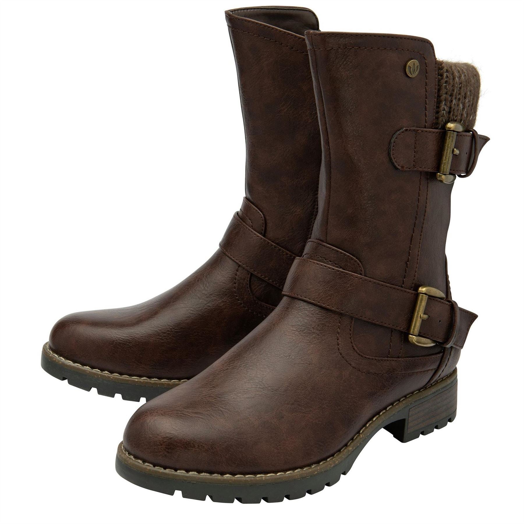 Lotus Shoes Jemima Motorcycle Boots with Lug Sole
