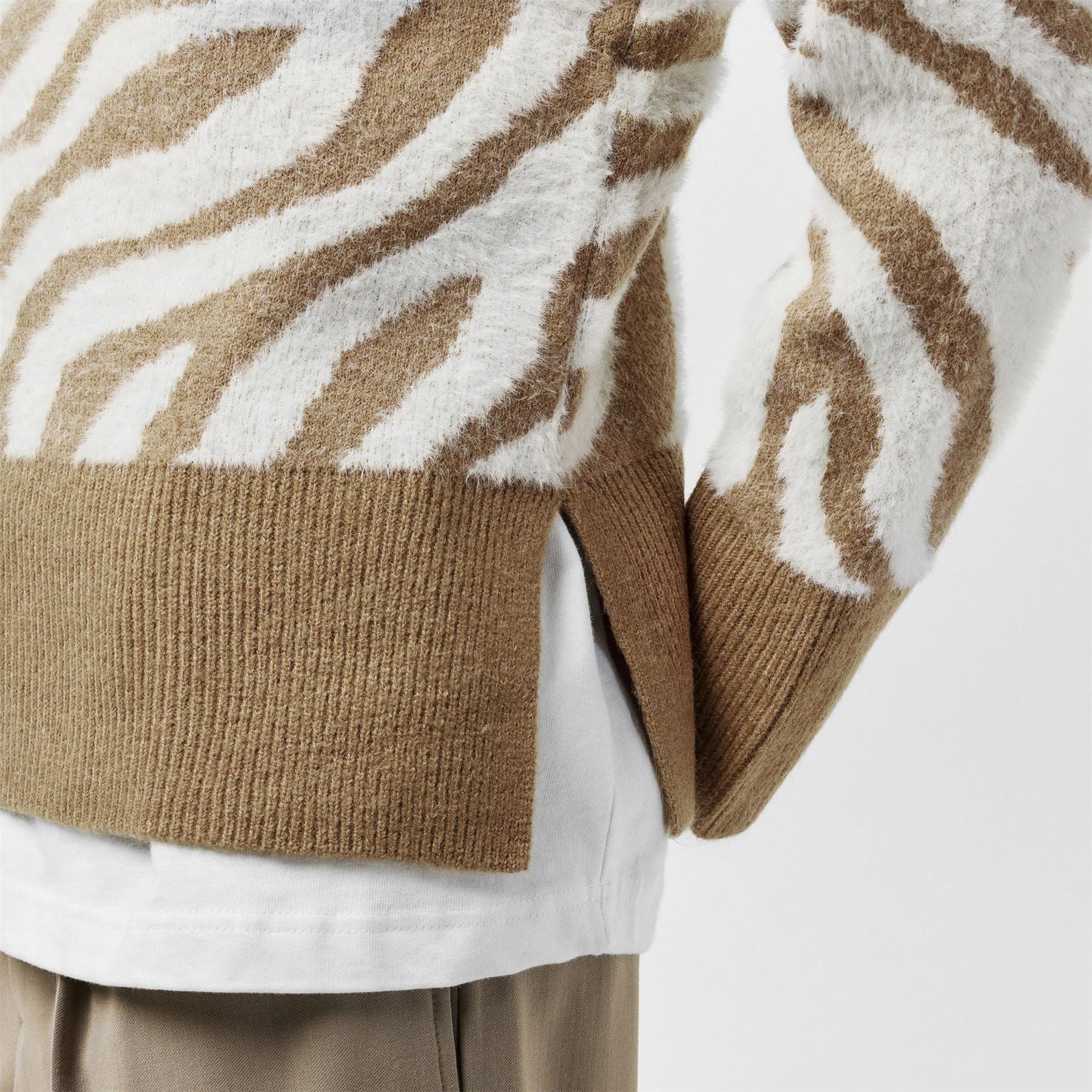 Finery Tulle Crew Neck Relaxed Fit Sweater