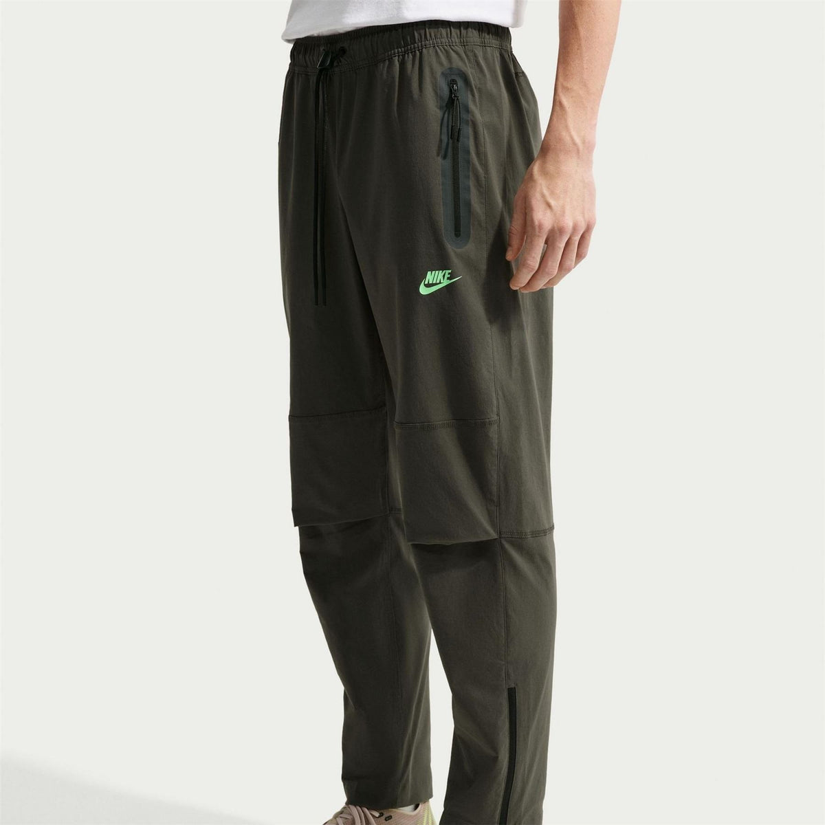 Nike Tech Solid Patterned Wide Leg Track Pants