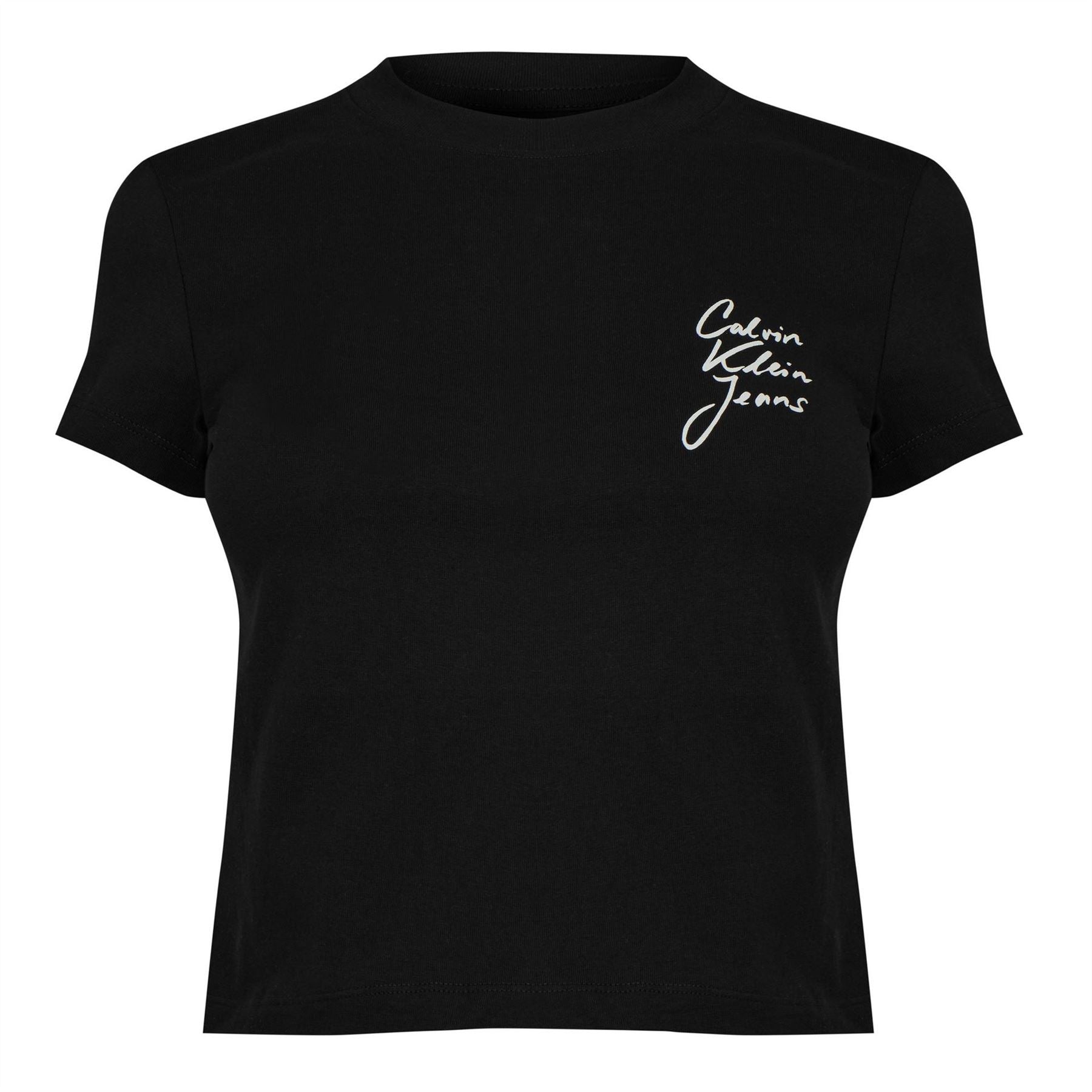 Calvin Klein Jeans Cropped Crew Neck Regular Fit T-Shirt