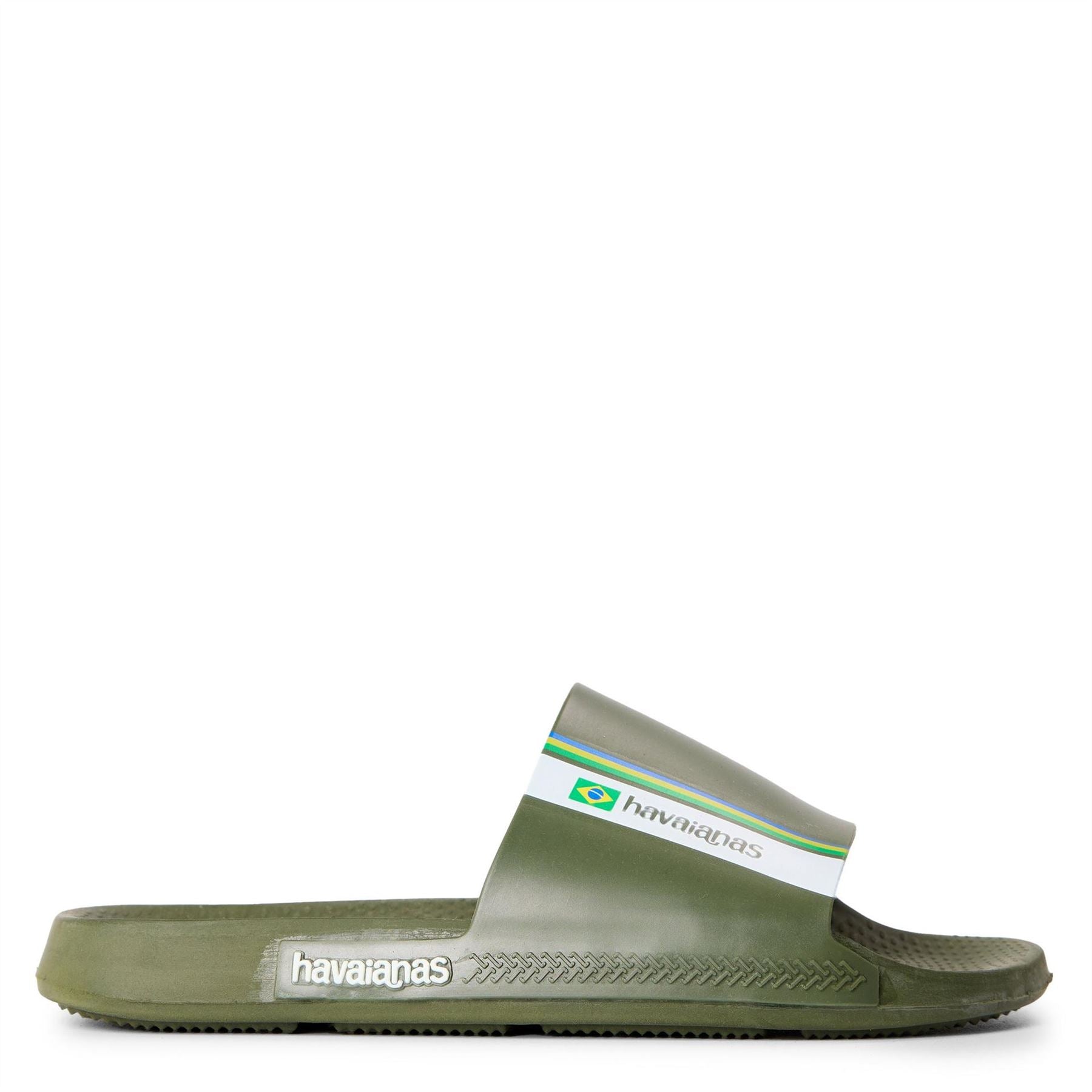 Havaianas Kids Slide Brasil Green Flip Flops