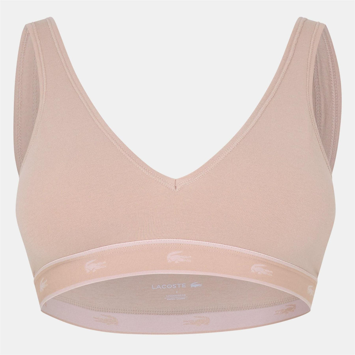 Lacoste Crocodile Print Triangle Bra