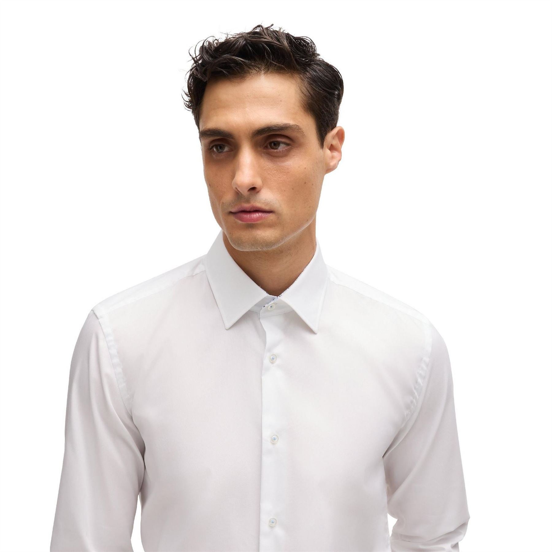 Boss Point Collar Long Sleeve Regular Fit Oxford Shirt