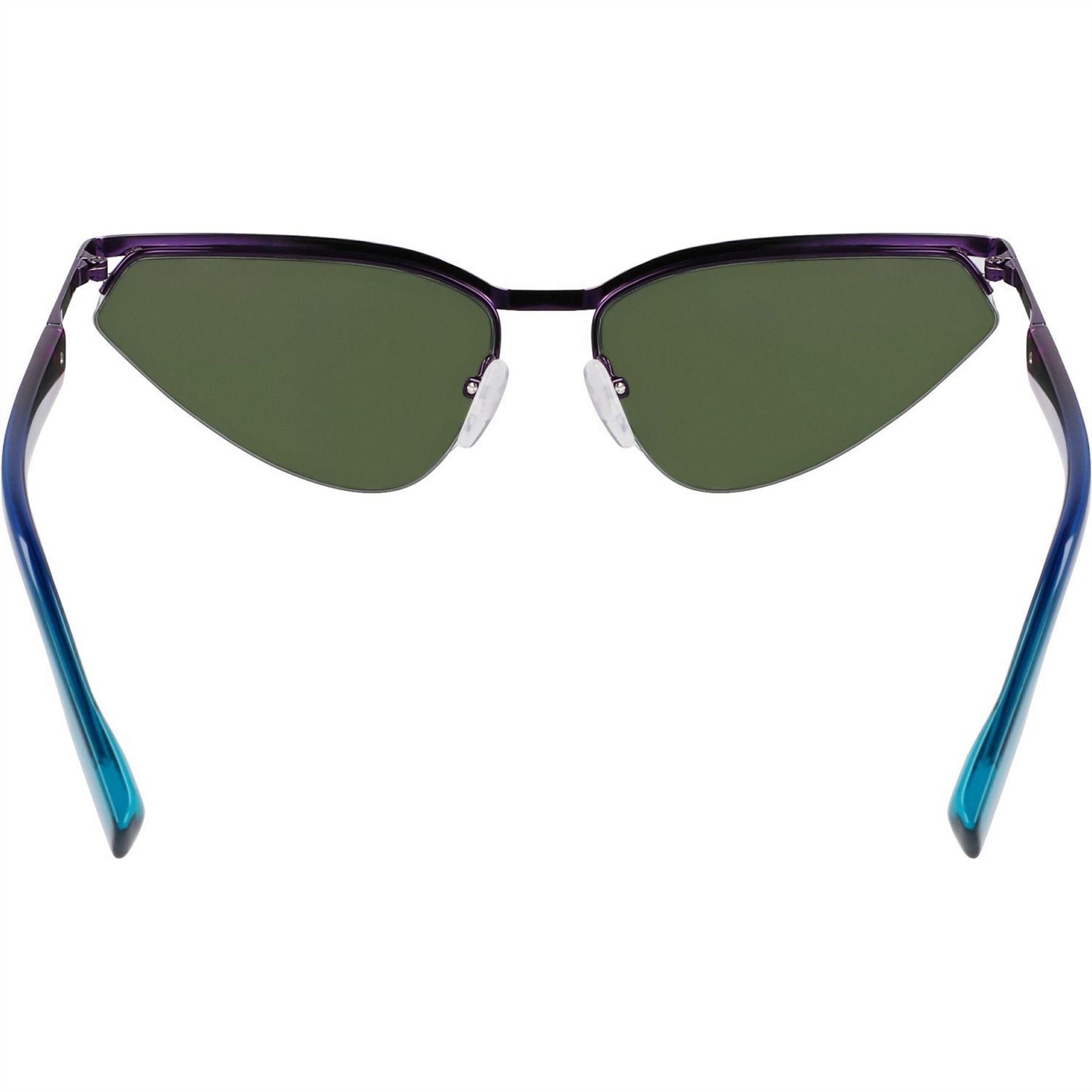 Karl Lagerfeld Rectangle Half Rim Sunglasses