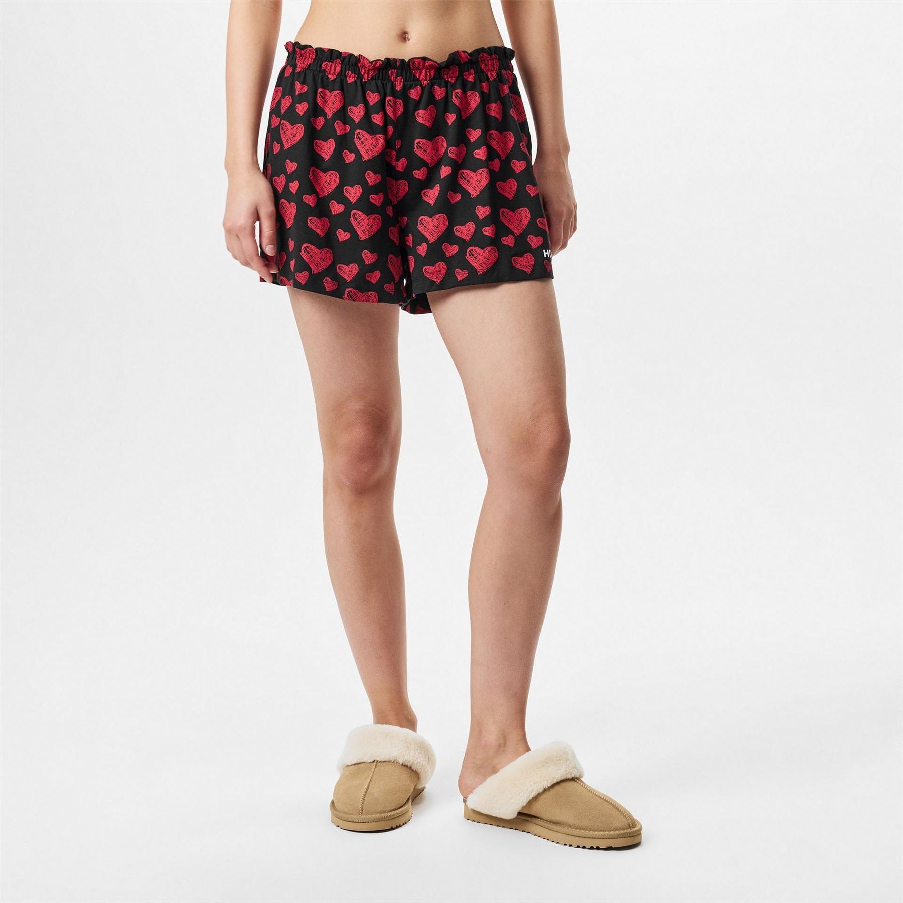 Hugo Heart Print Pyjama Shorts