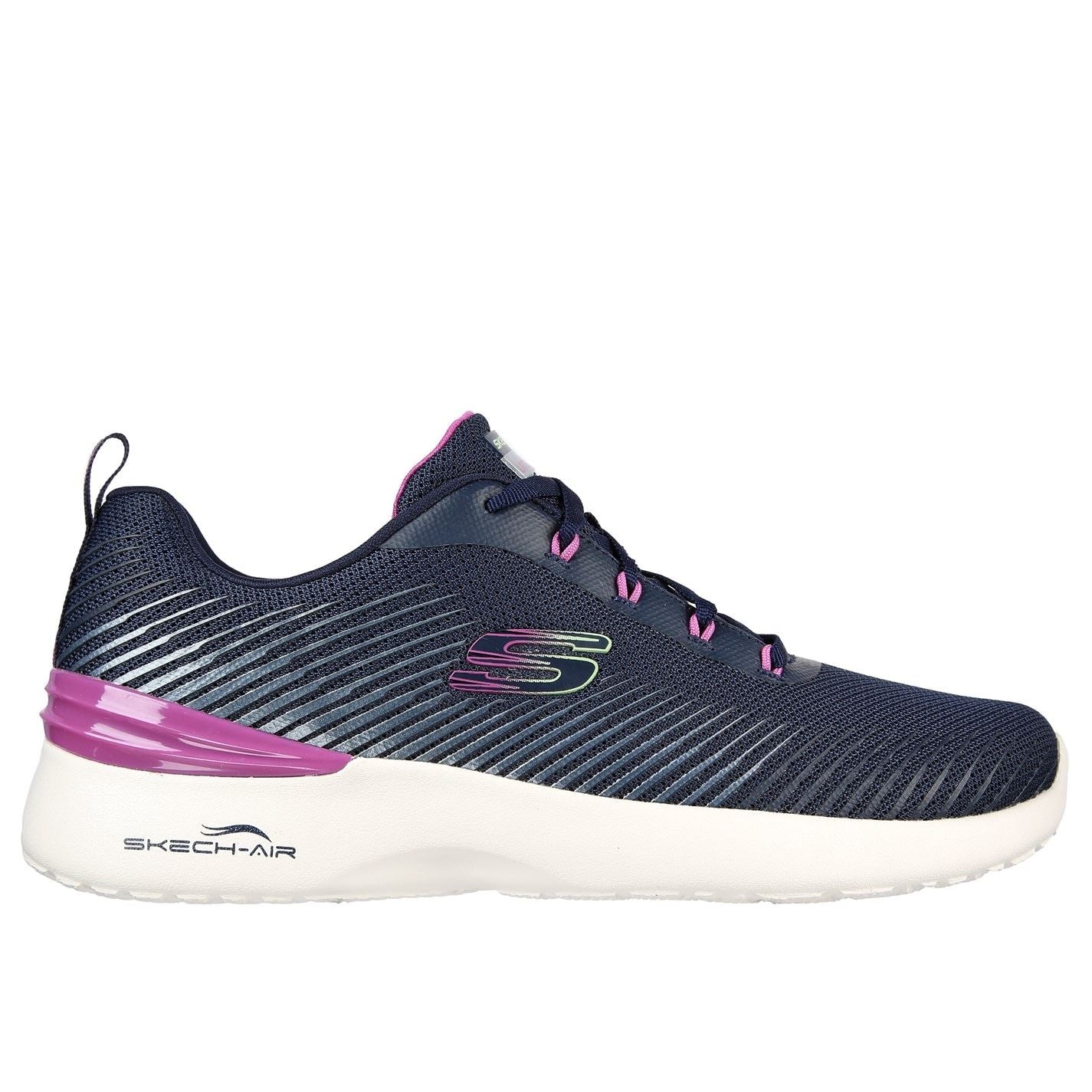 Skechers Womens 3d Print Hotmelt Mesh Lace Up W Me Low Top Trainers
