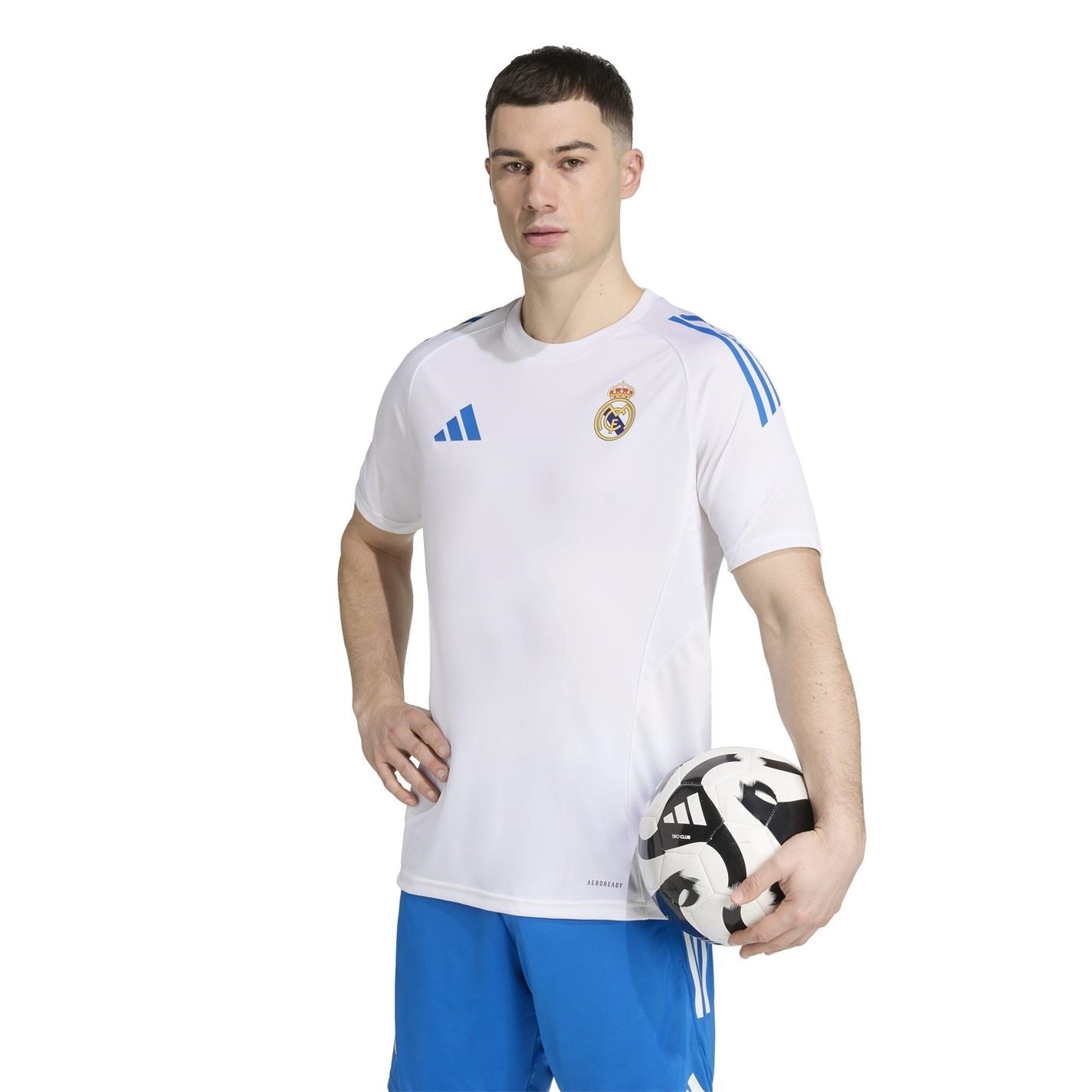 adidas Mens Real Madrid Training Shirt 2025 2026