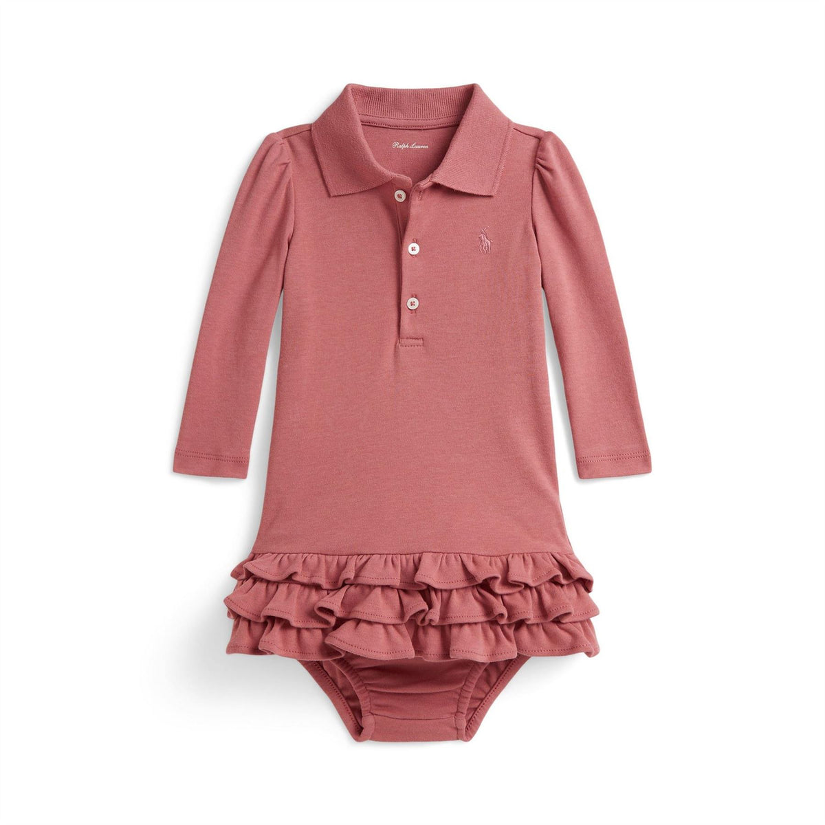 Polo Ralph Lauren Collared Neck Long Sleeve Mini Dress