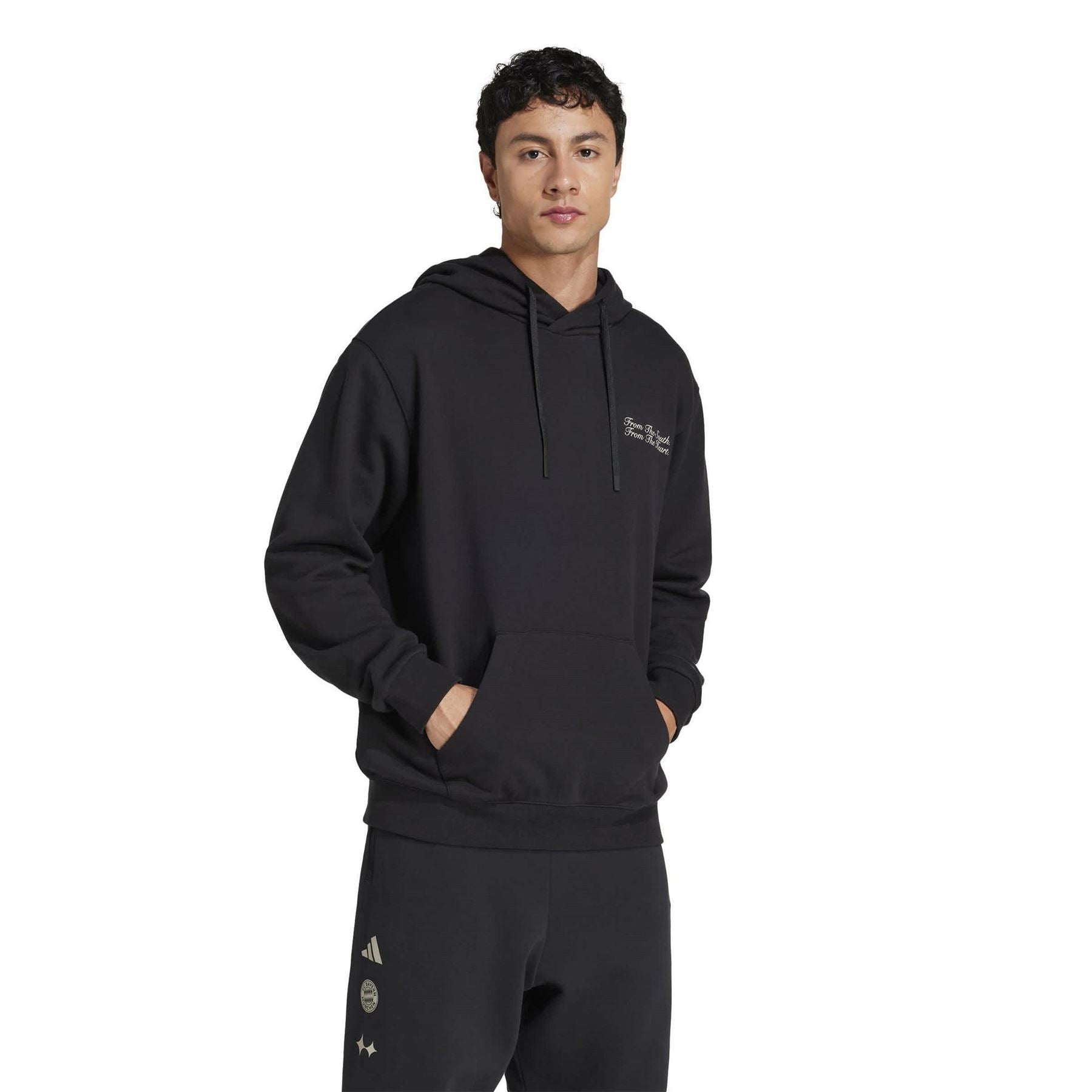 adidas Mens Bayern Munich X Bstn Adicolour Contempo Hoodie