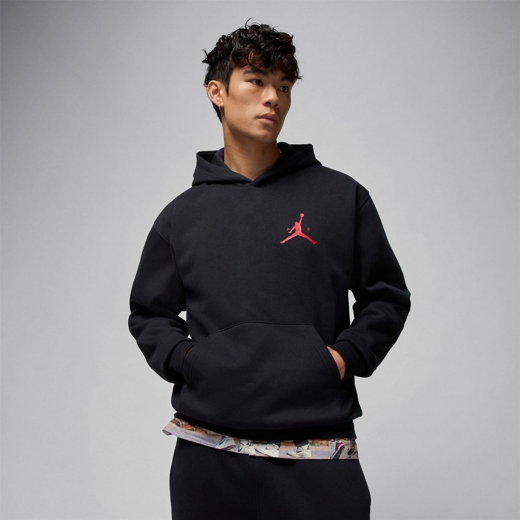 Nike Jumpman Hooded Neck Long Sleeve Sweatshirt